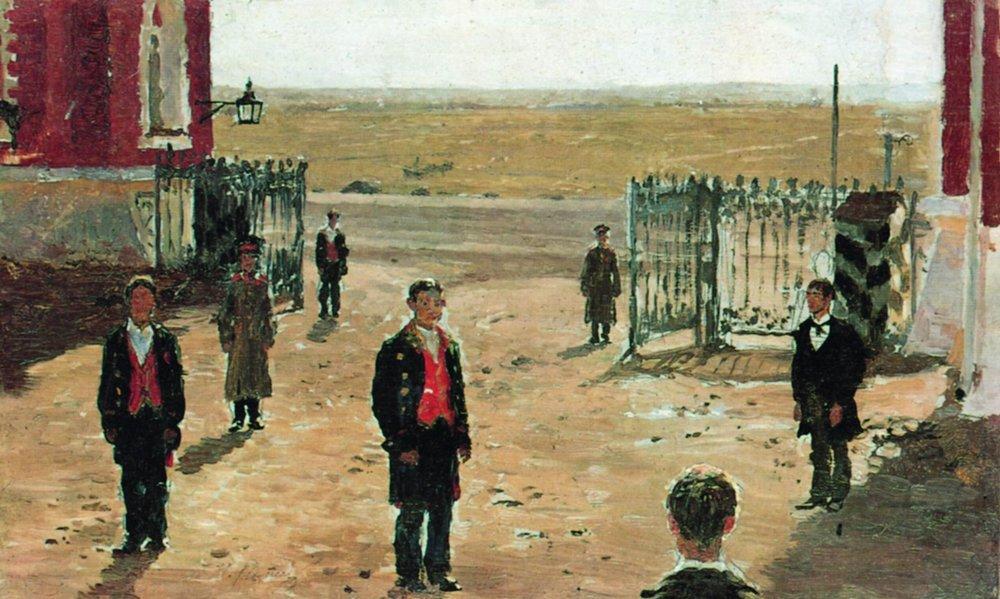The Courtyard Of Petrovsky Palace — Ilya Yefimovich Repin