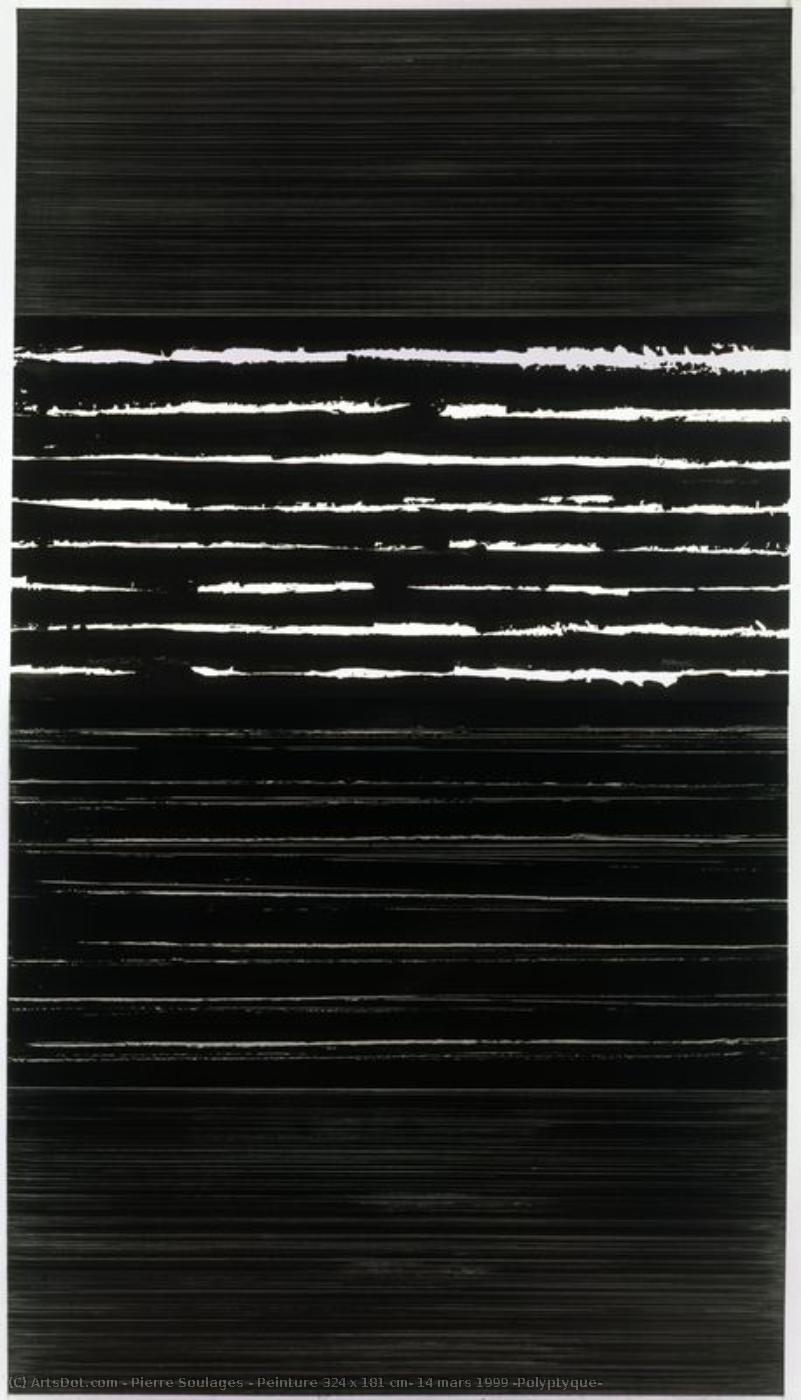 Peinture 324 X 181 Cm, 14 Mars 1999 (polyptyque) — Pierre Soulages