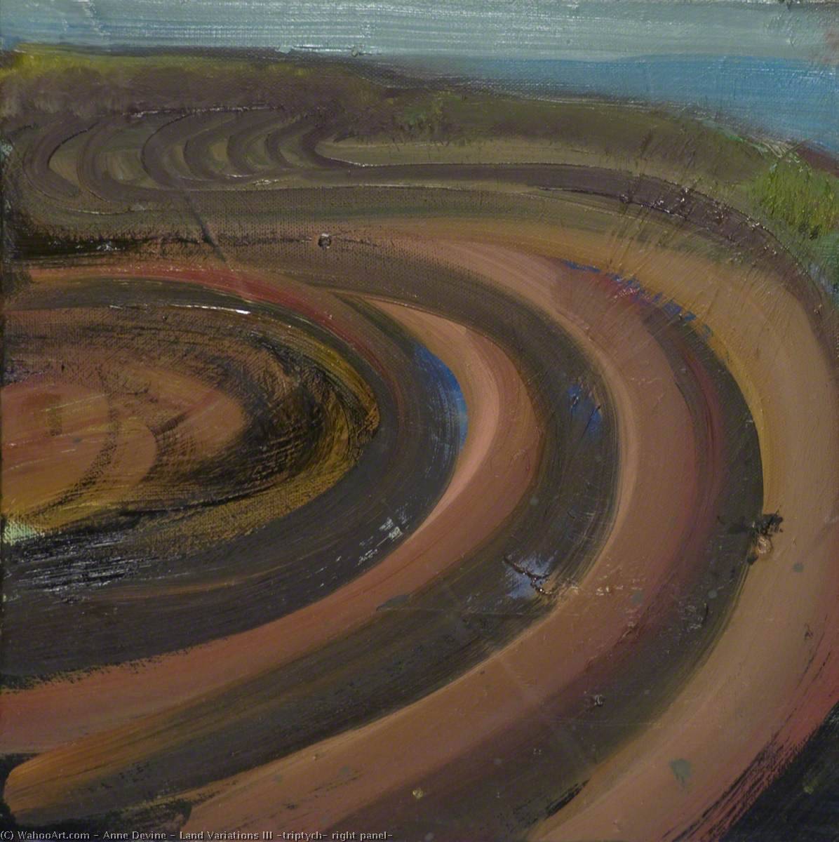 Land Variations Iii (triptych, Right Panel) — Anne Devine