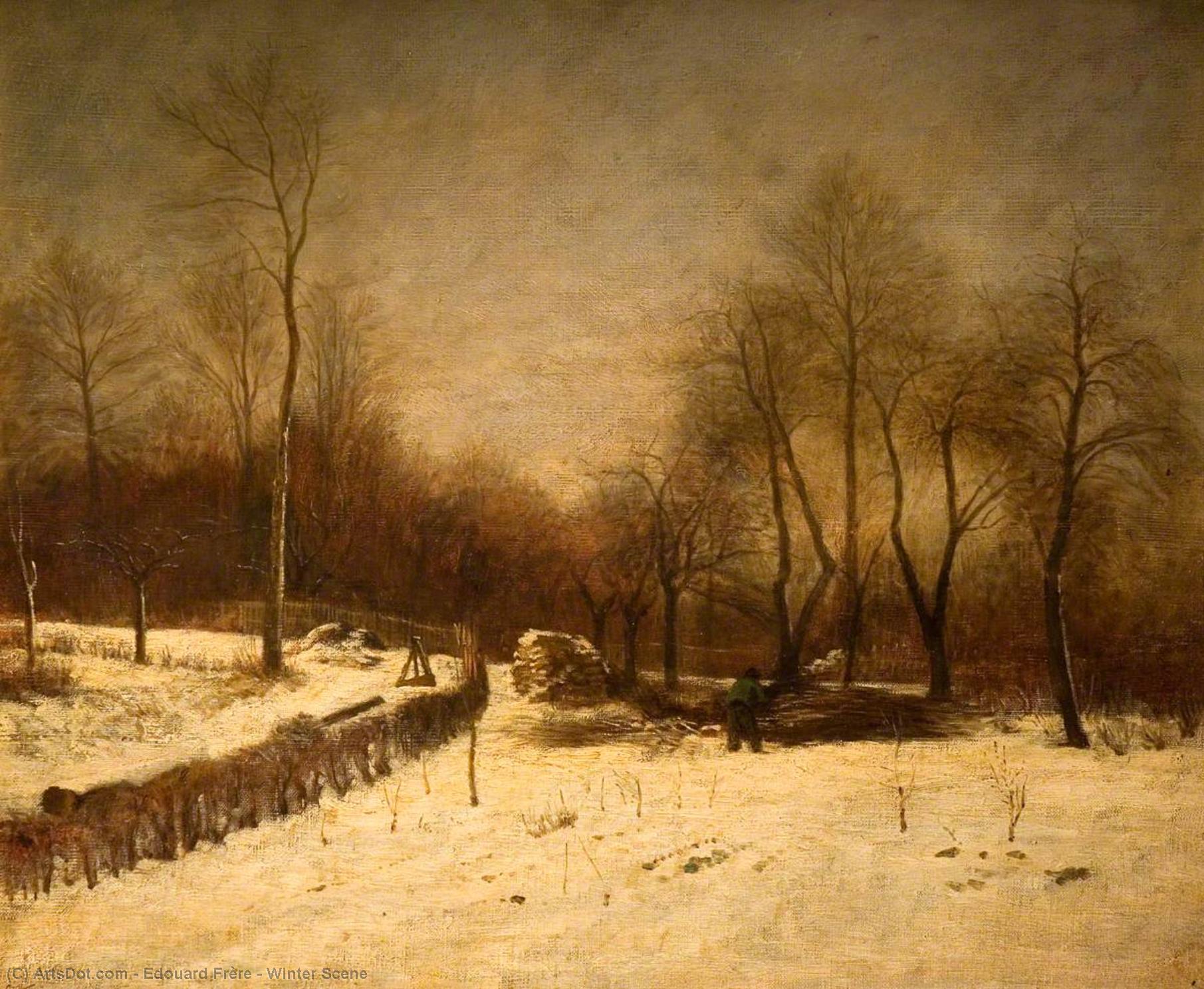 Winter Scene — Pierre Edouard Frère