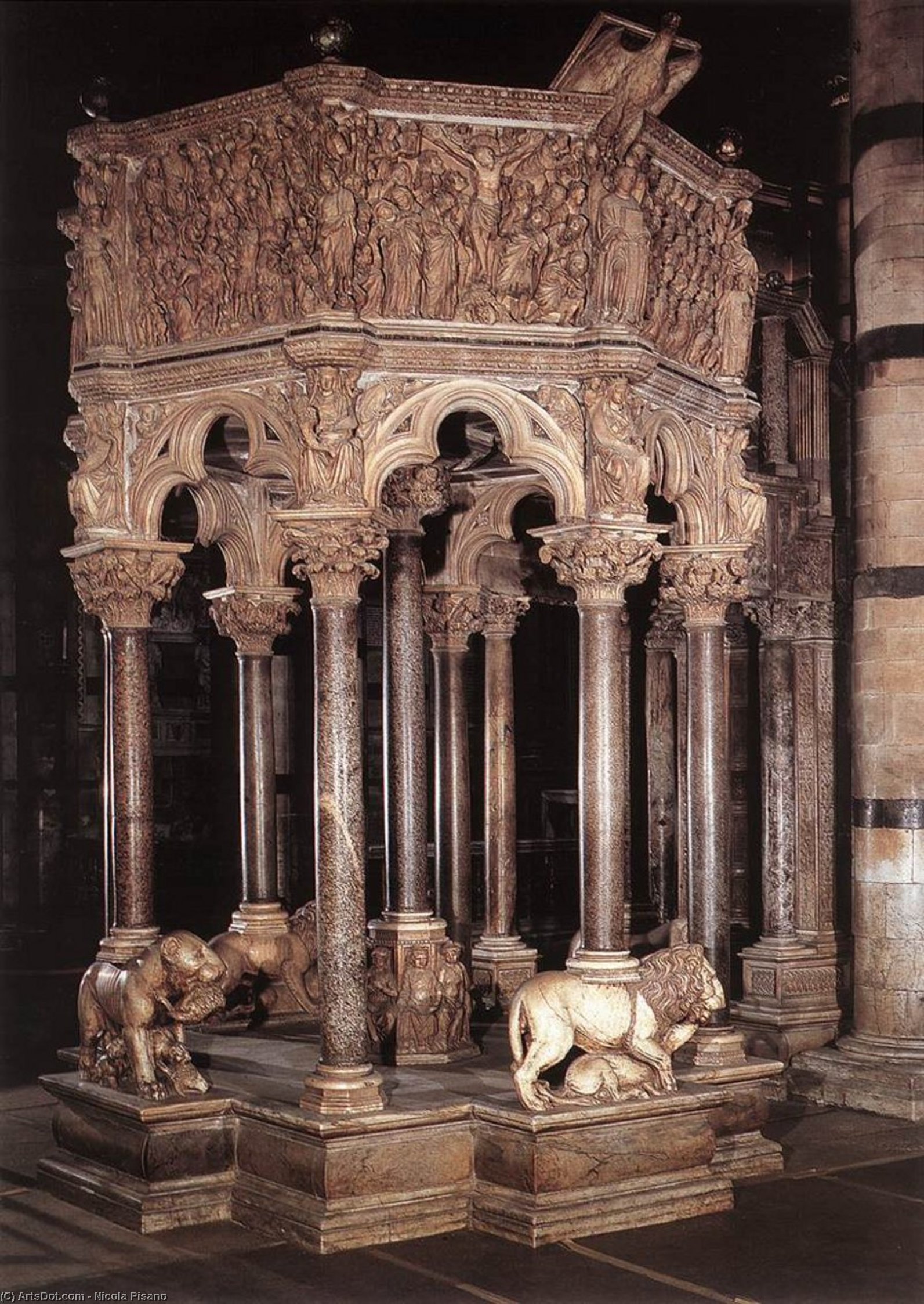Pulpit (8) — Никола Пизано