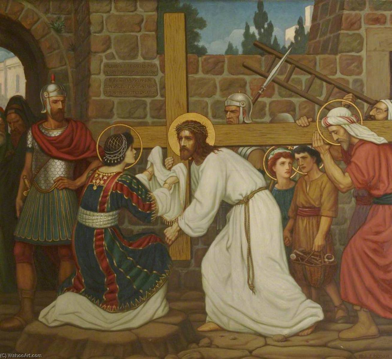 A Woman Wipes The Face Of Jesus (part Of ‘stations Of The Cross’) — Edward Arthur Fellowes Prynne