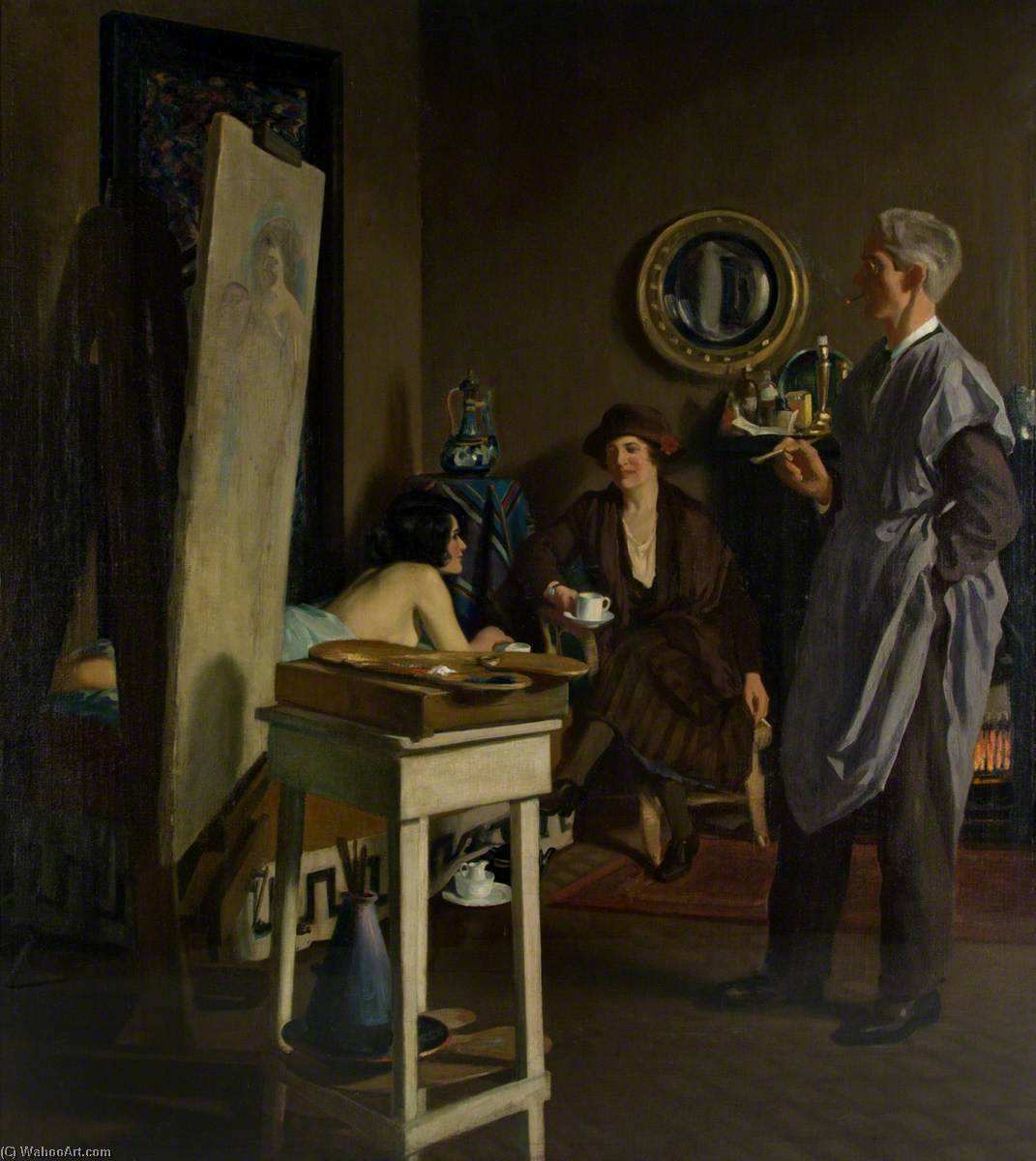 A Studio Tea Party — David Prophet Ramsay