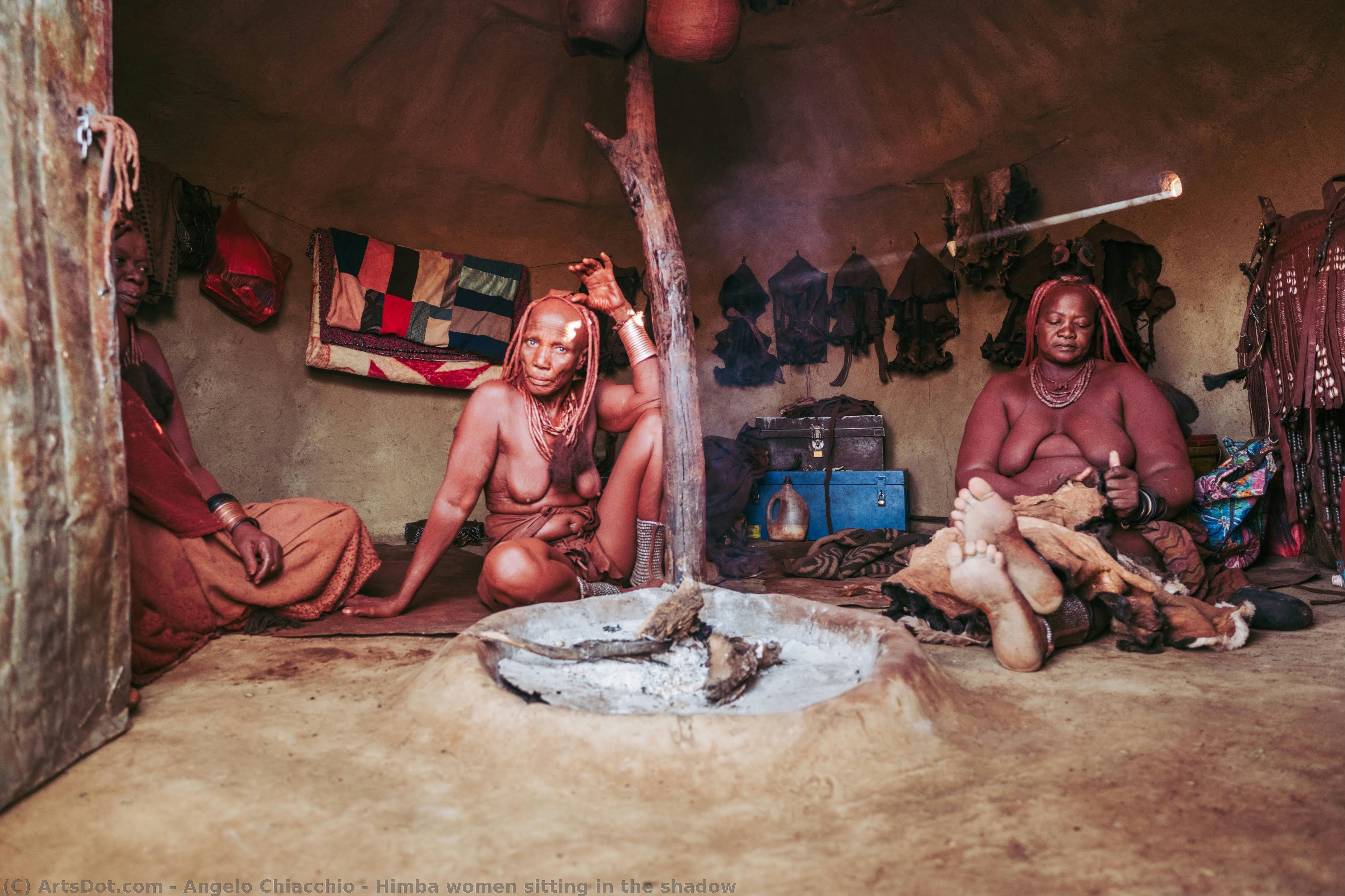 Himba Women Sitting In The Shadow — Angelo Chiacchio