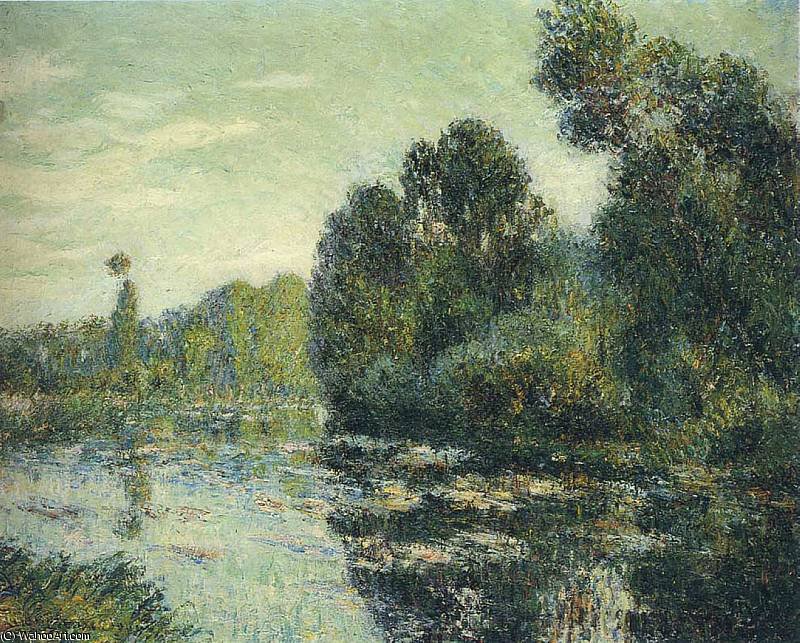 By The River Eure — Gustave Loiseau