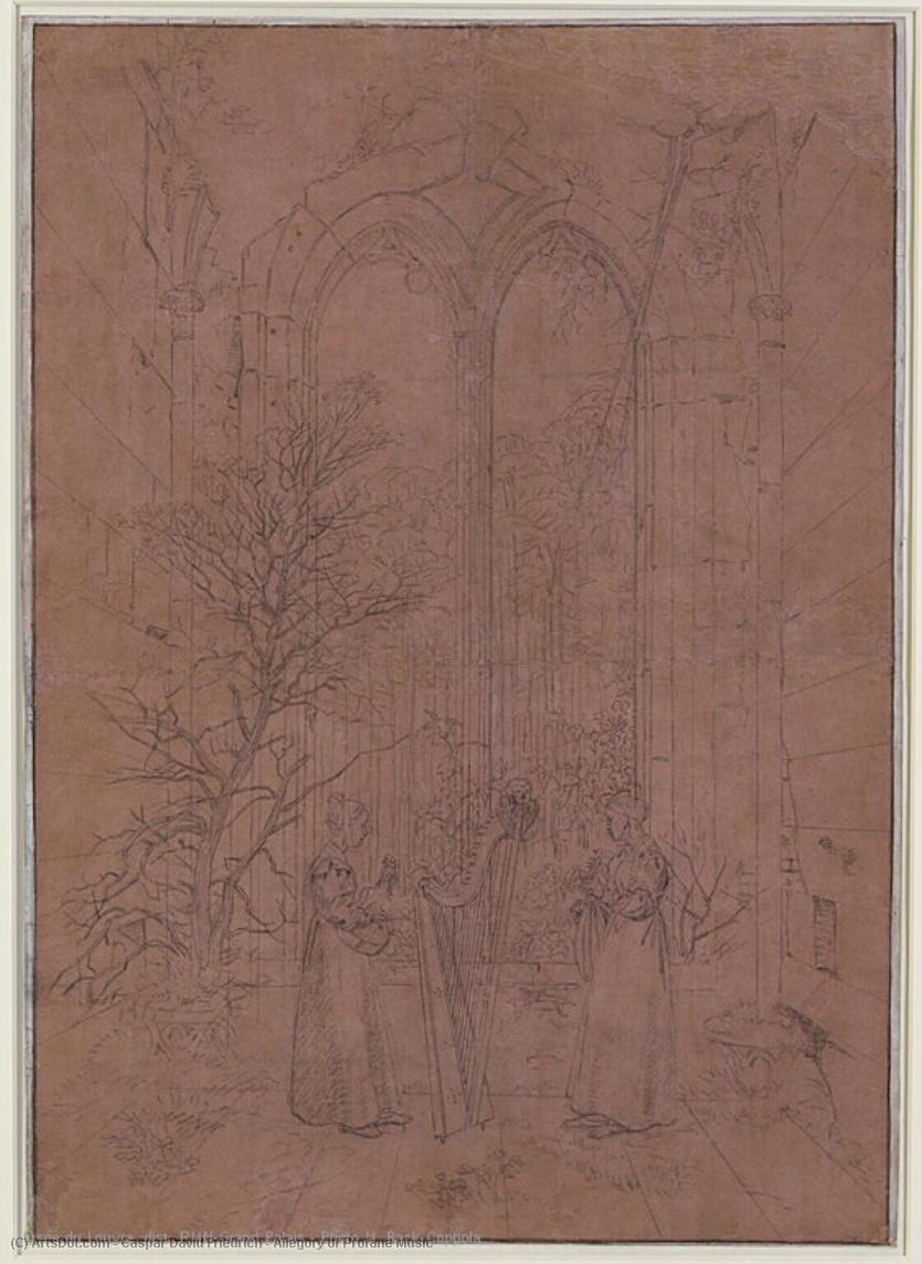 Alejamiento De La Música Profana — Caspar David Friedrich