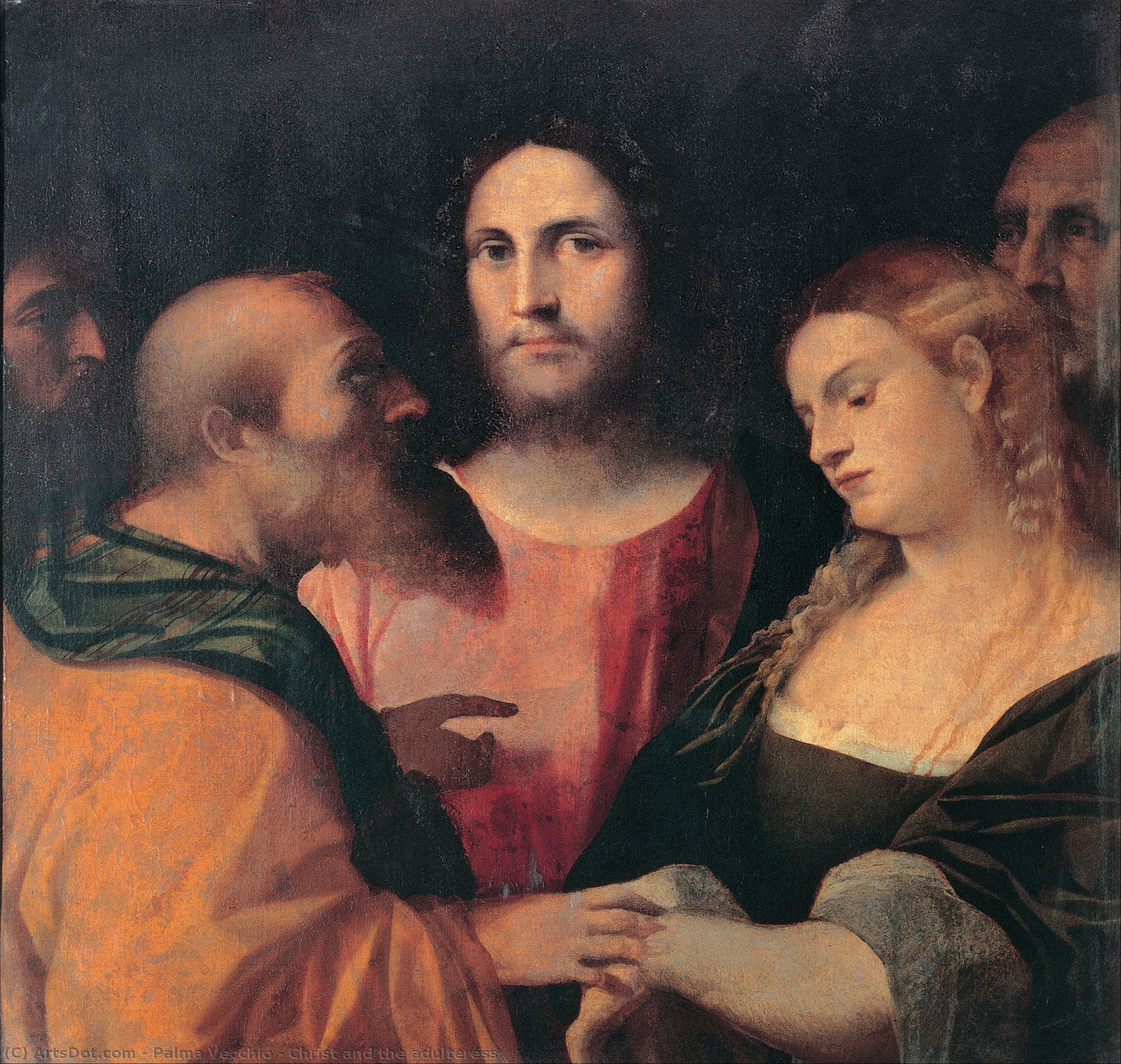 Christ And The Adulteress — Palma Vecchio