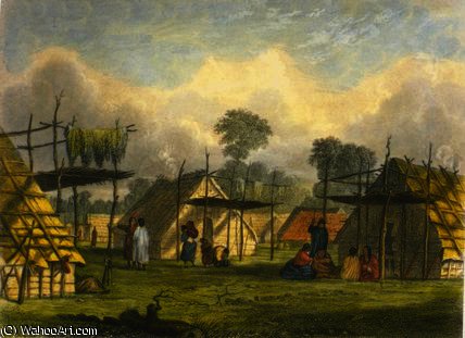 Dakotah Village — Seth Eastman