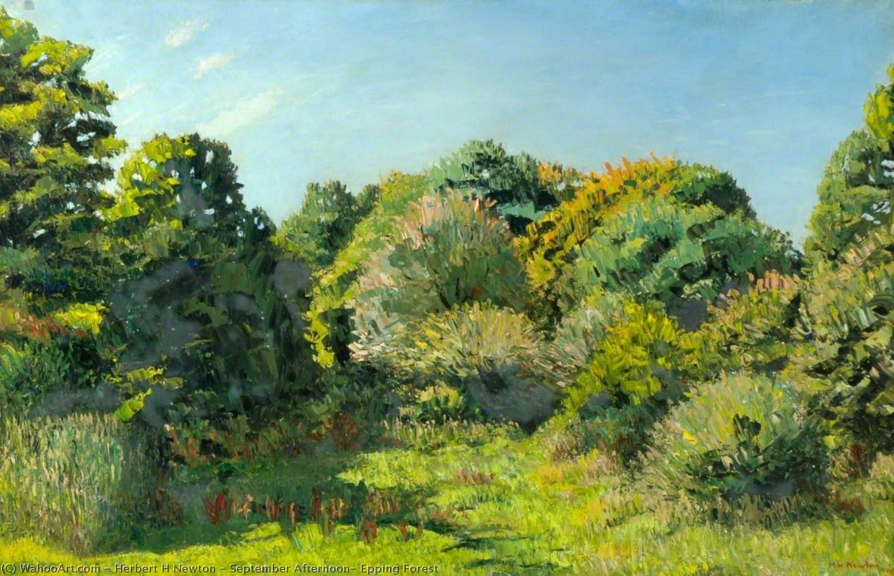 September Afternoon, Epping Forest — Herbert H Newton