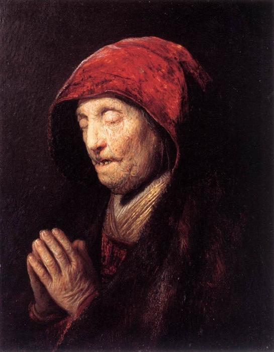 Old Woman Praying — Rembrandt Van Rijn