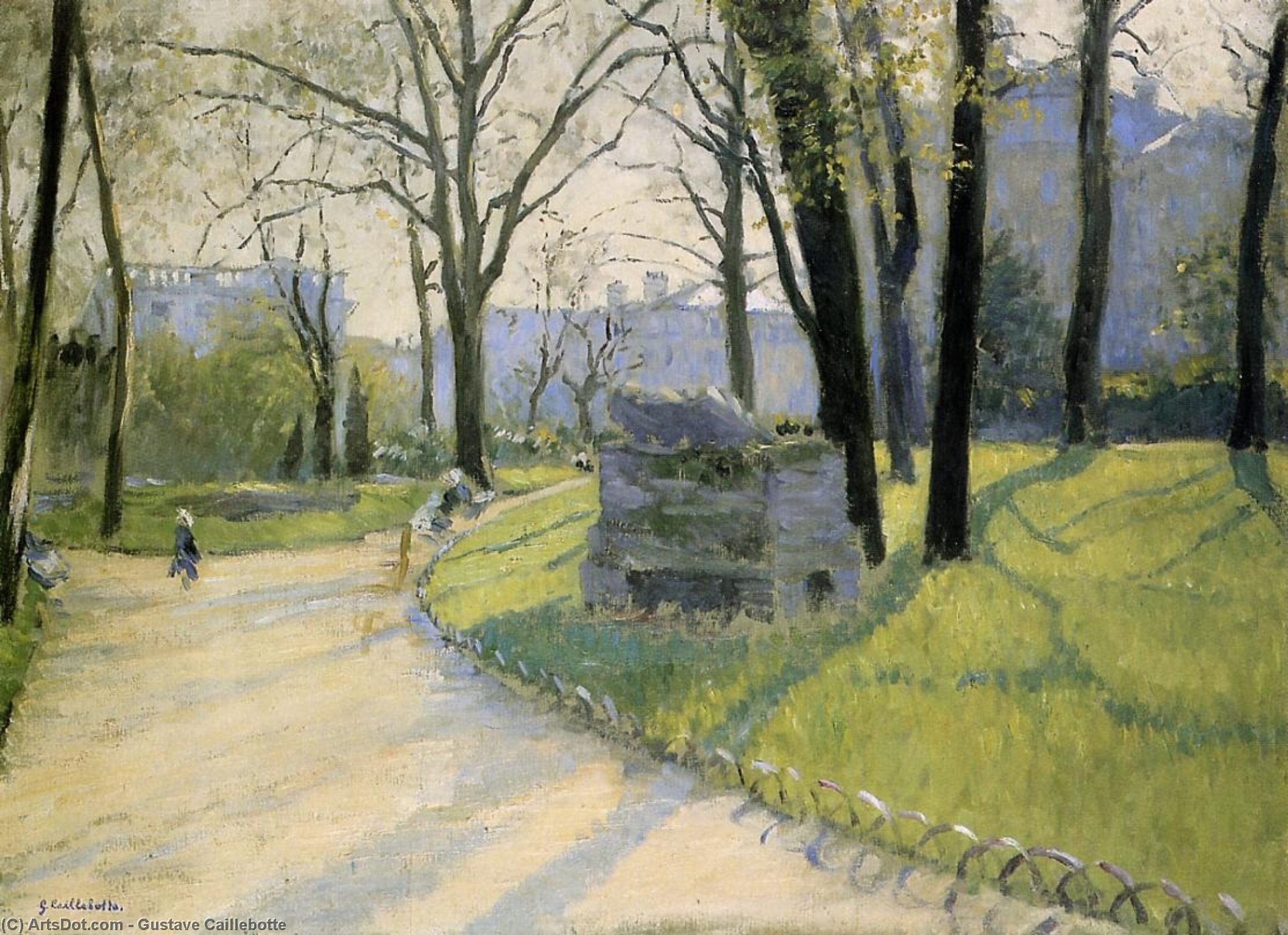 The Park Monceau — Gustave Caillebotte