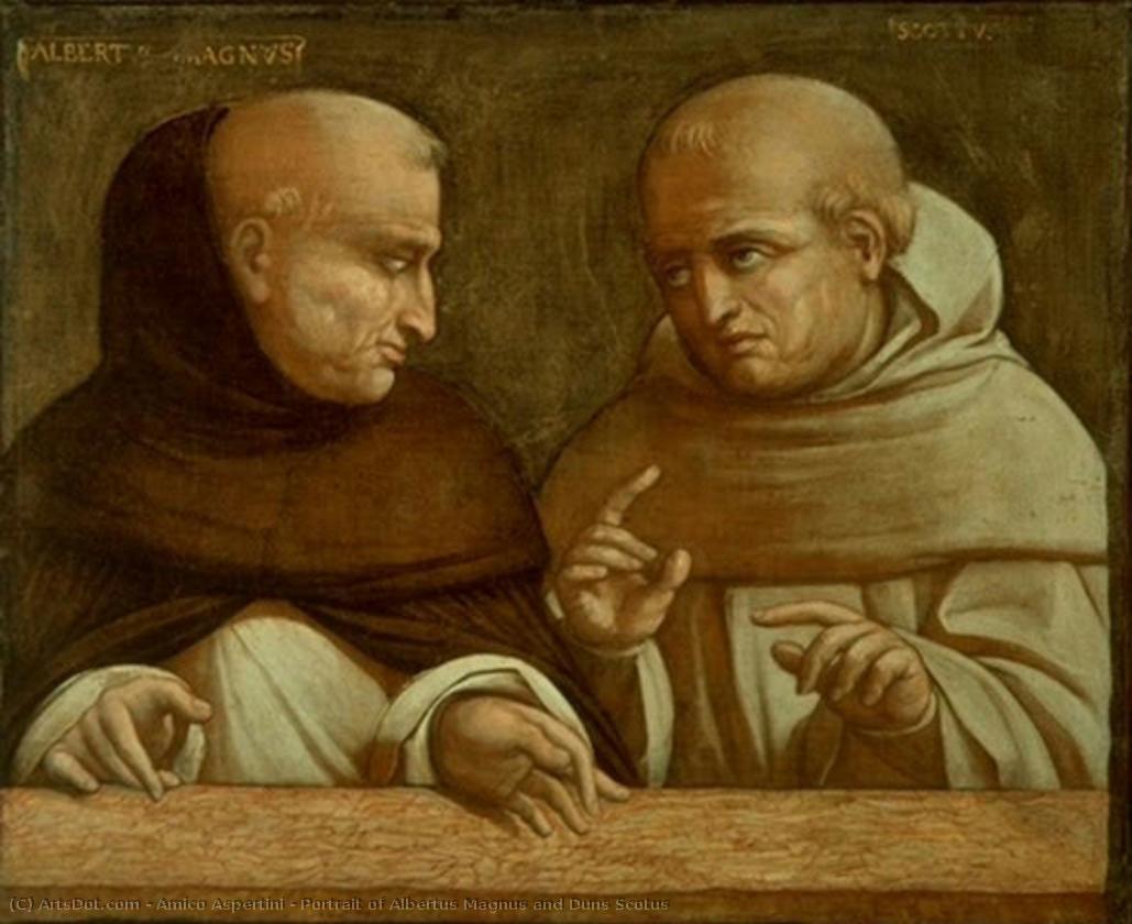 Portrait Of Albertus Magnus And Duns Scotus — Amico Aspertini