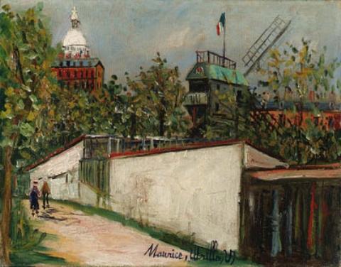 Le Moulin De La Galette In Montmartre — Maurice Utrillo