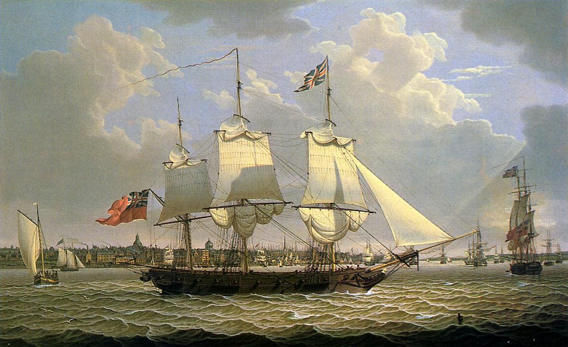 A Mail Packet With Other Shipping Off Liverpool — Robert V. Salmon