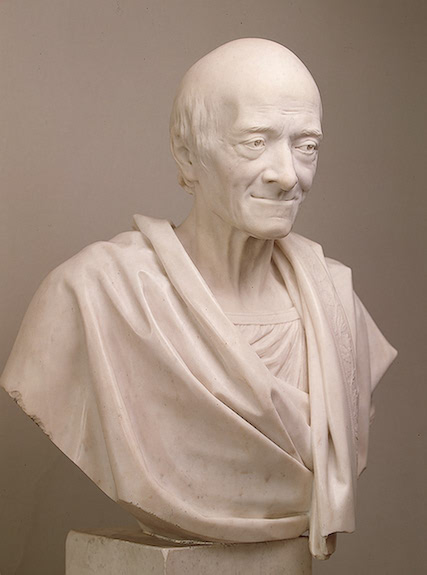 Portrait Of Voltaire In A Toga — Jean-antoine Houdon