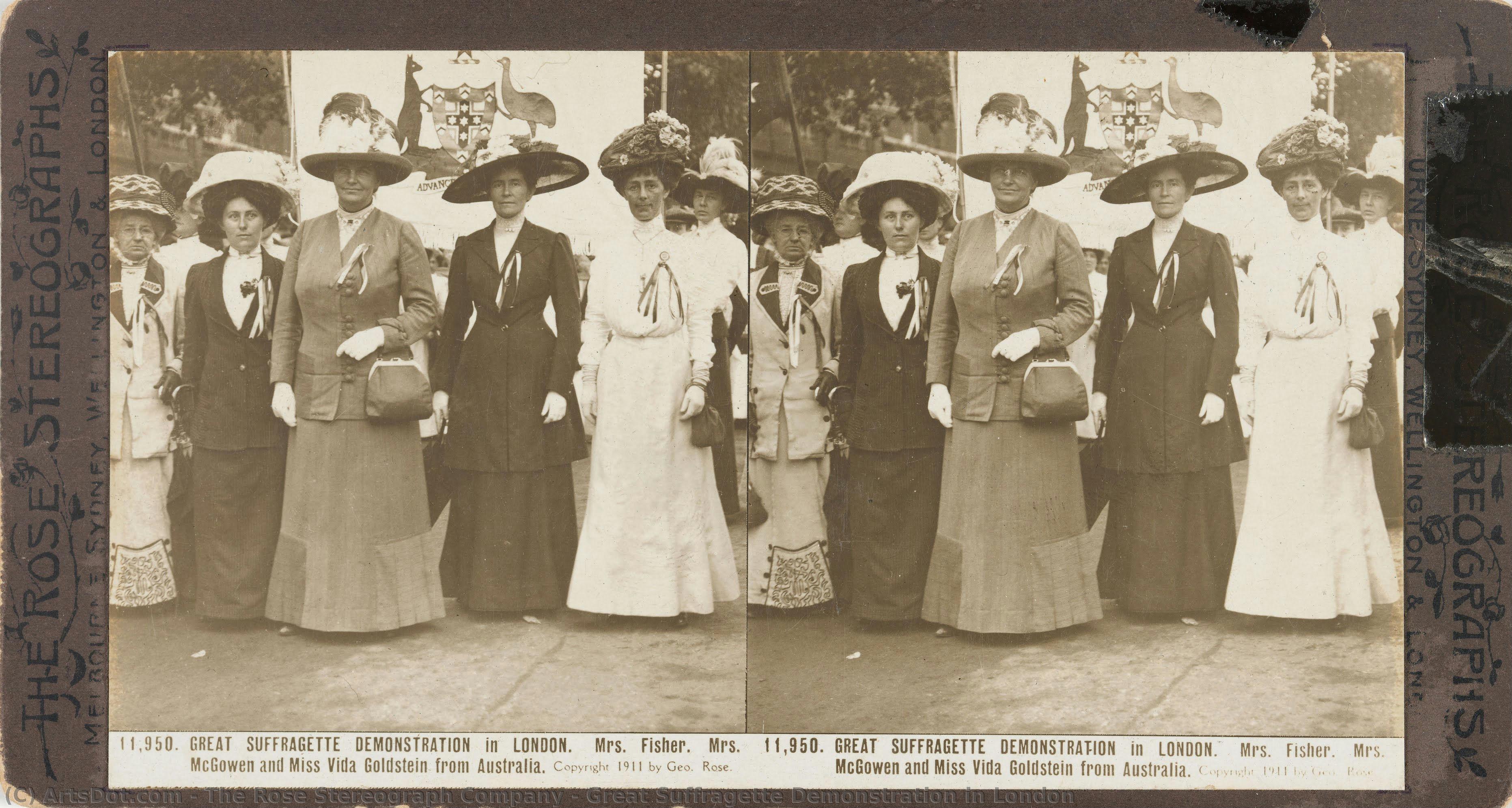 Great Suffragette Demonstration In London — The Rose Stereograph Company