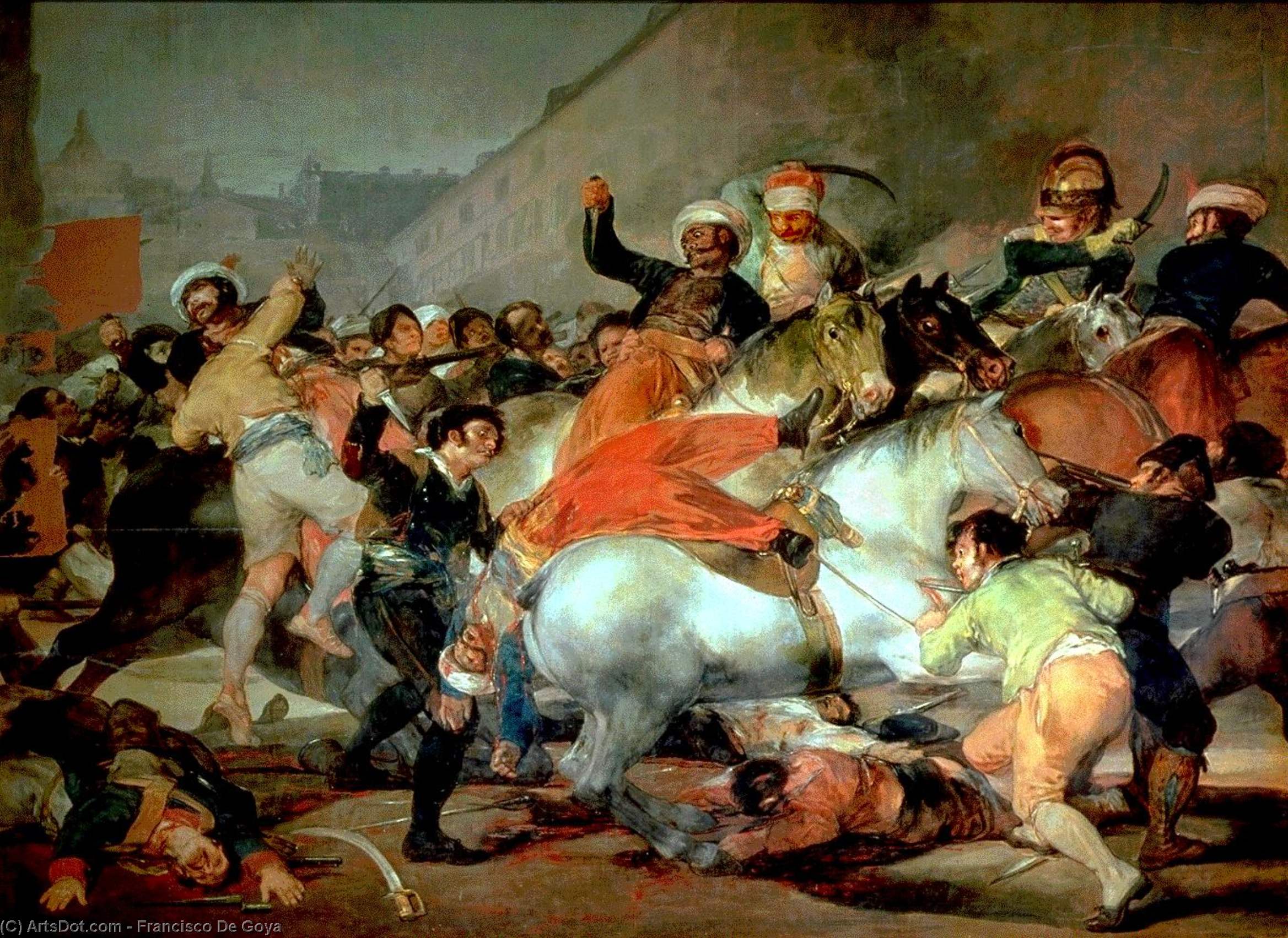 Der Zweite Mai 1808 Am Puerta Del Sol — Francisco José De Goya Y Lucientes