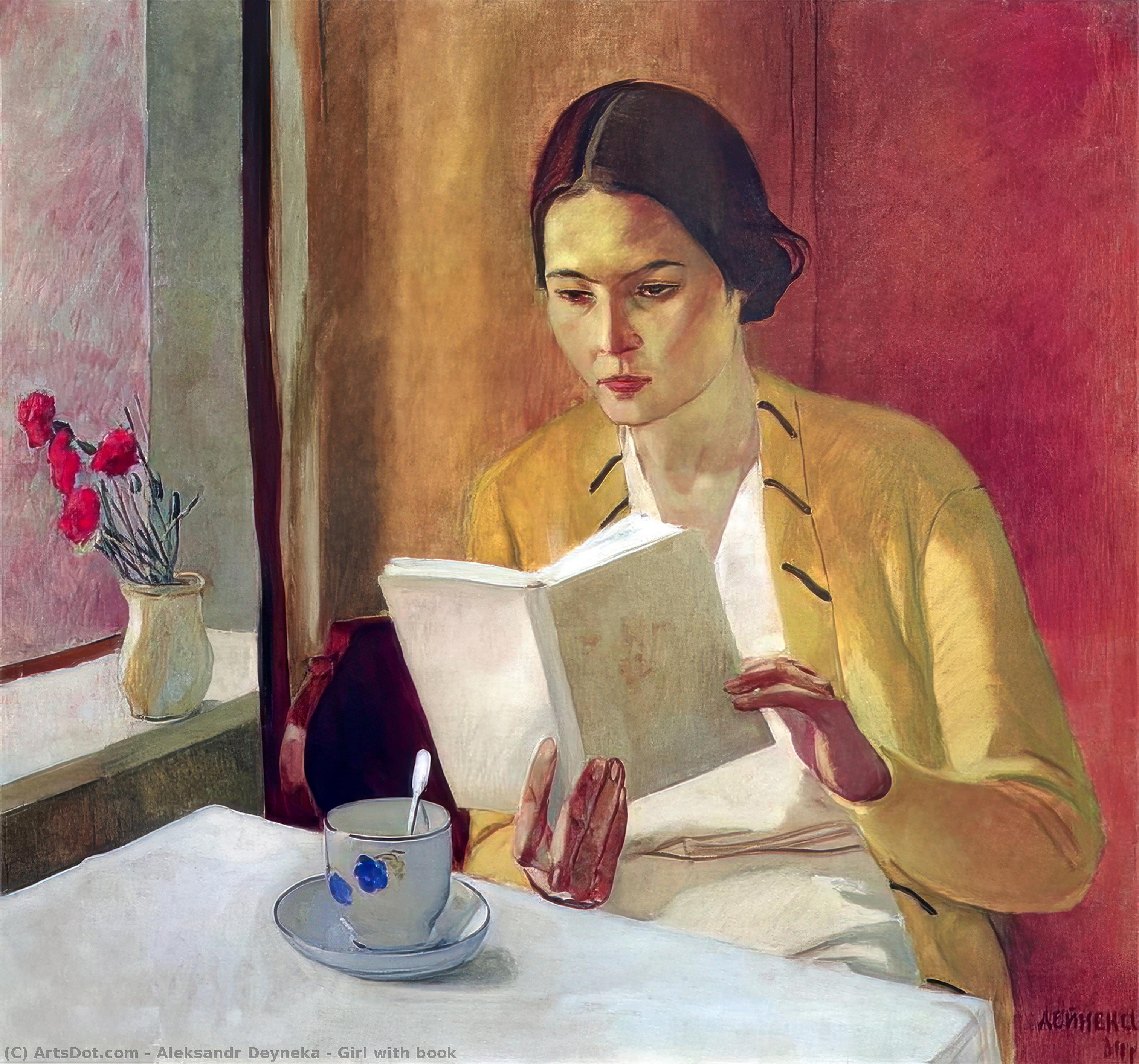 Girl With Book — Александр Дейнека