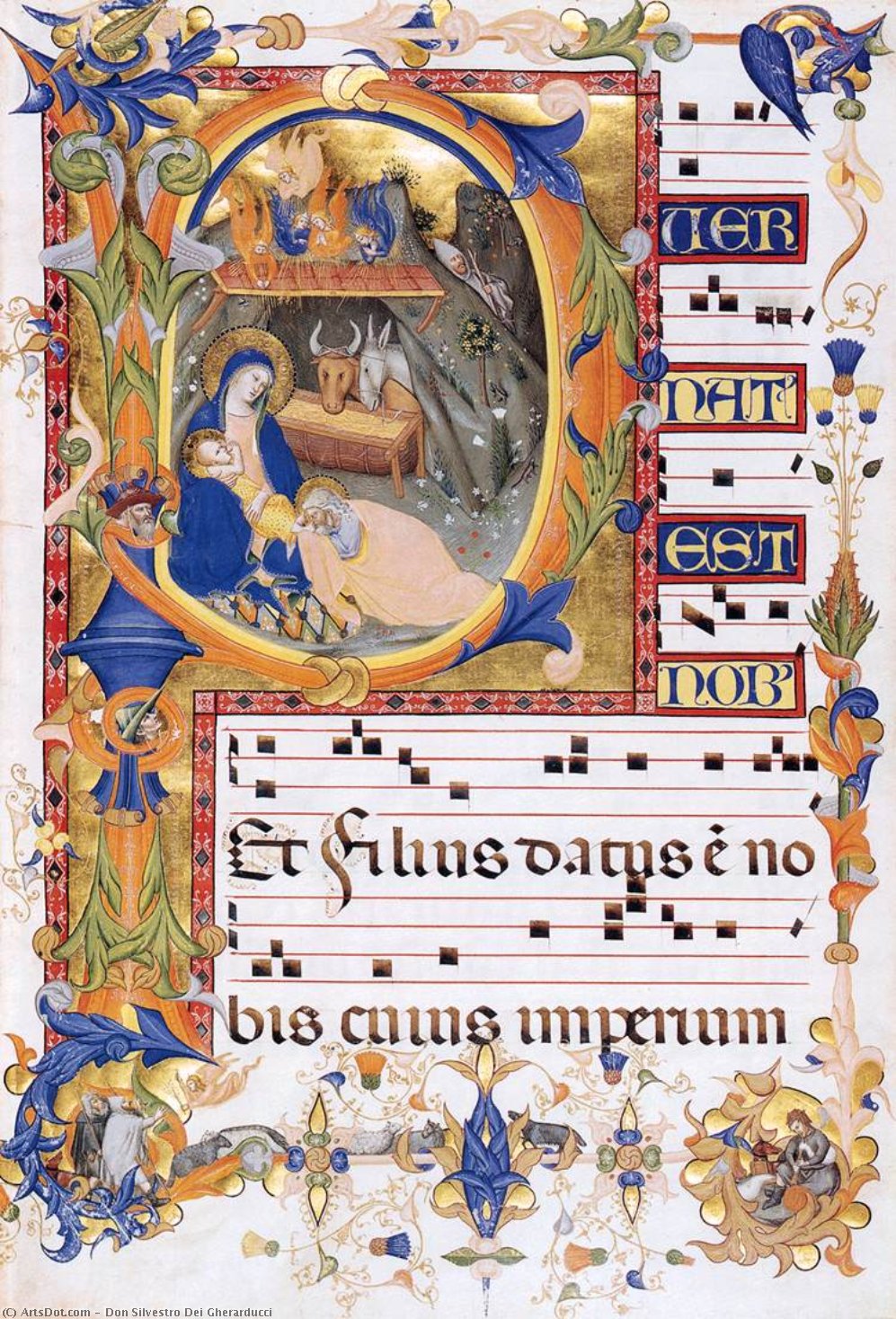 Gradual 1 For San Michele A Murano (folio 38v) — Don Silvestro Dei Gherarducci