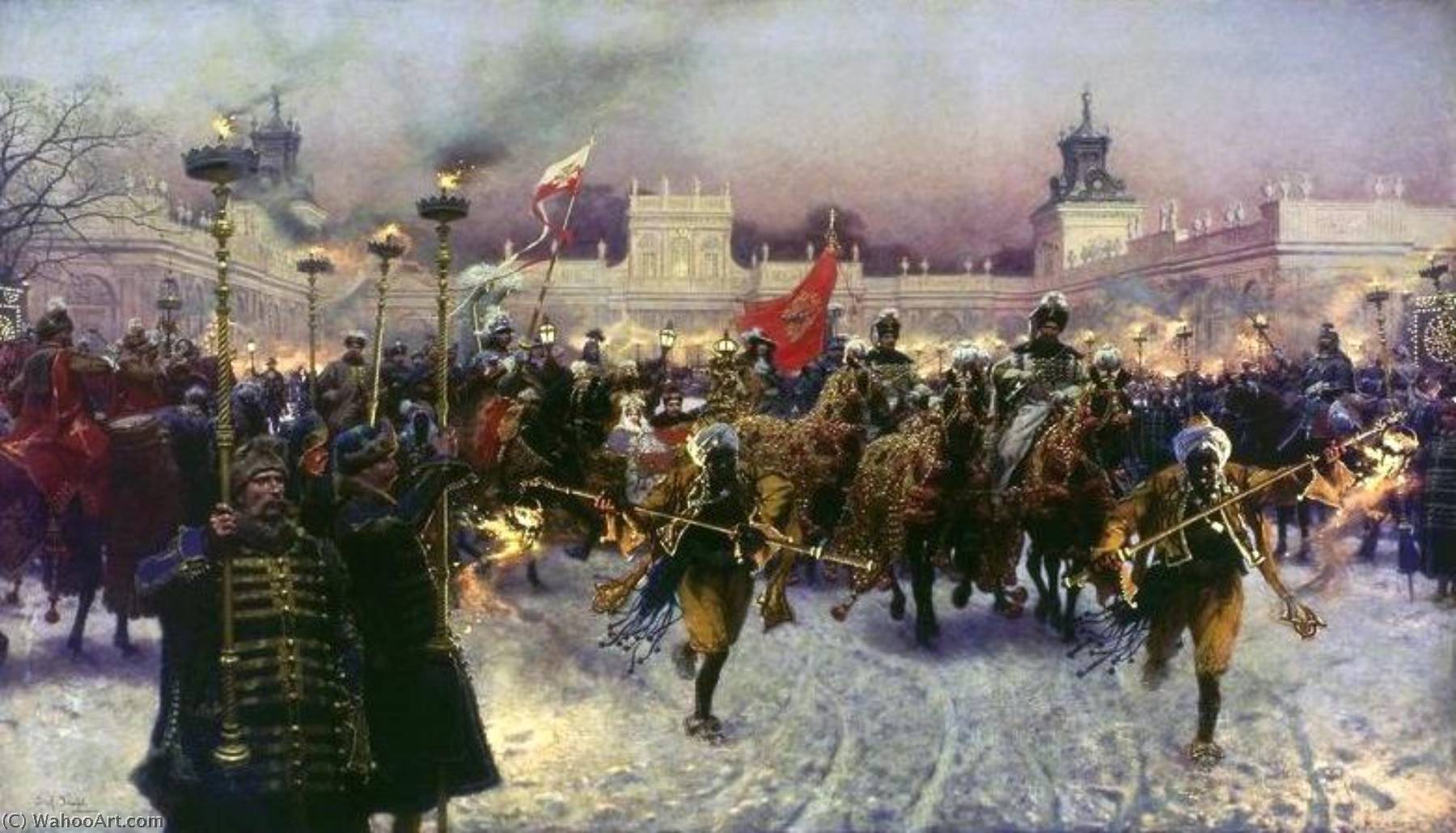 Departure From Wilanów Of John Iii Sobieski And Marysieńka — Josef Von Brandt