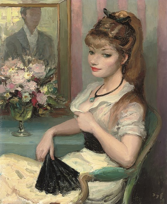 Claudine Before The Ball, (1965) — Marcel Dyf