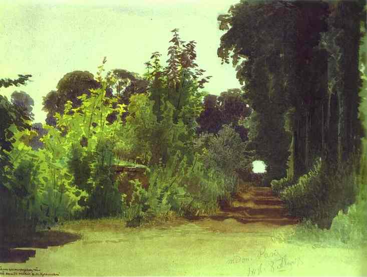 In The Grove Of Medon Near Paris — Ivan Nikolajewitsch Kramskoj