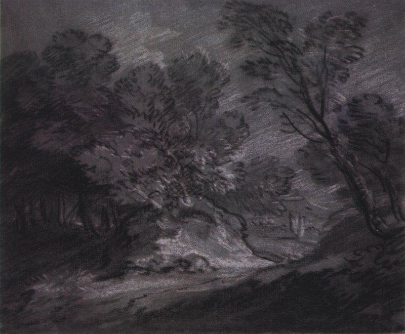 Forest Landsape With Mountain — Thomas Gainsborough
