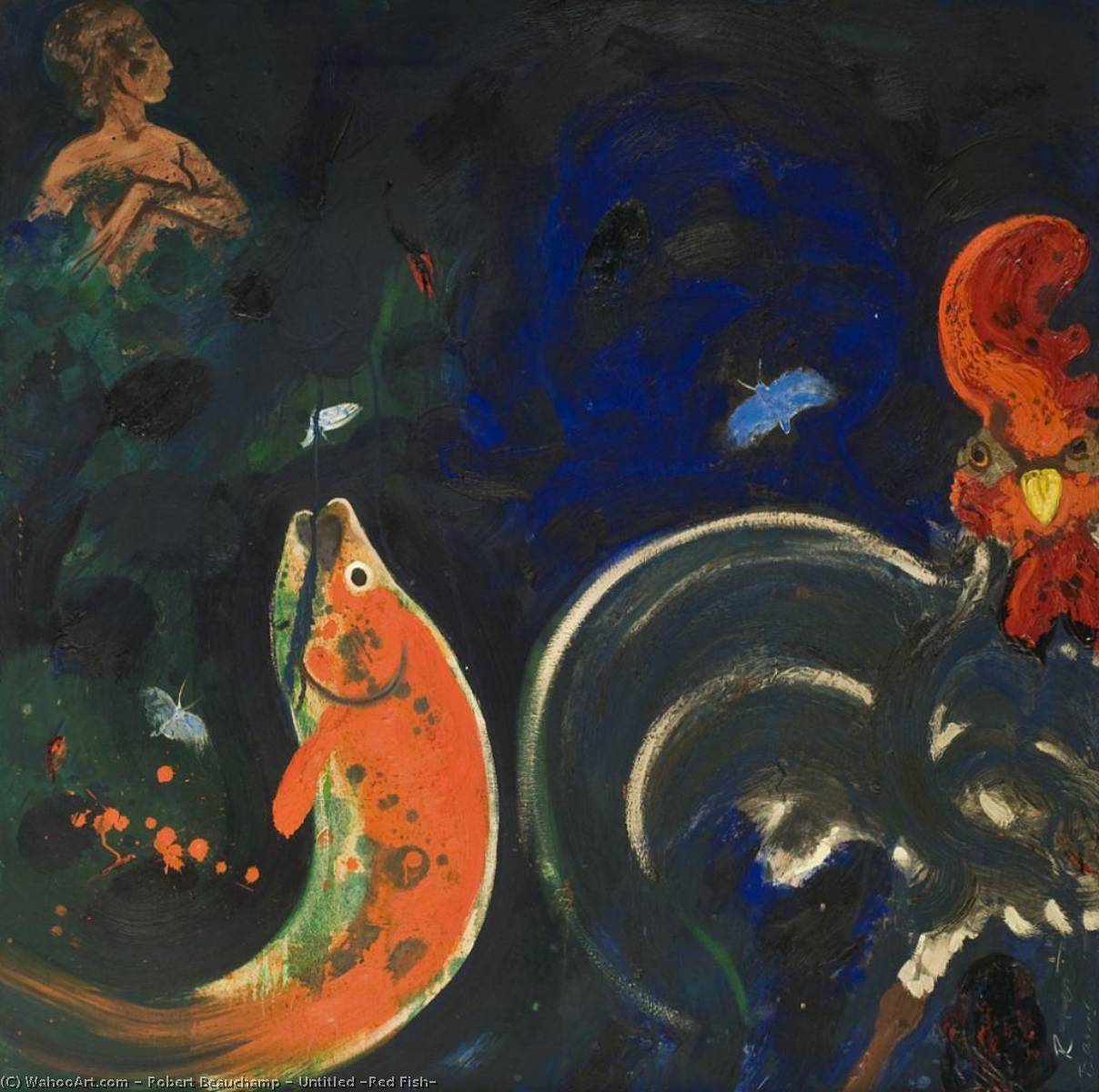Untitled (red Fish) — Robert Beauchamp