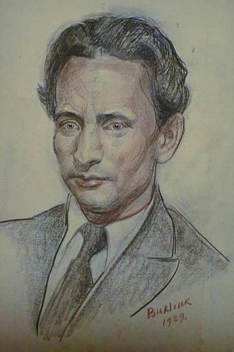Male Portrait — David Davidovich Burliuk