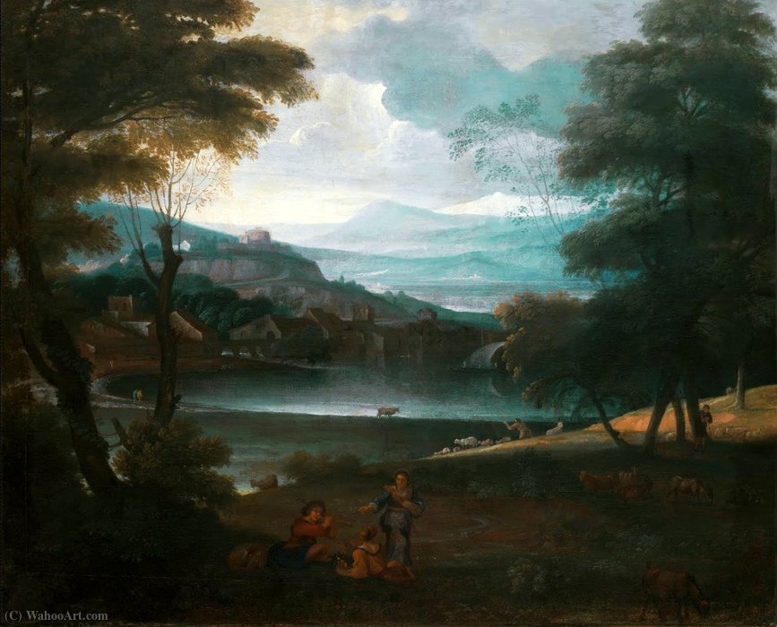 Landscape With Resting Shepherds. — Giovanni Francesco Grimaldi