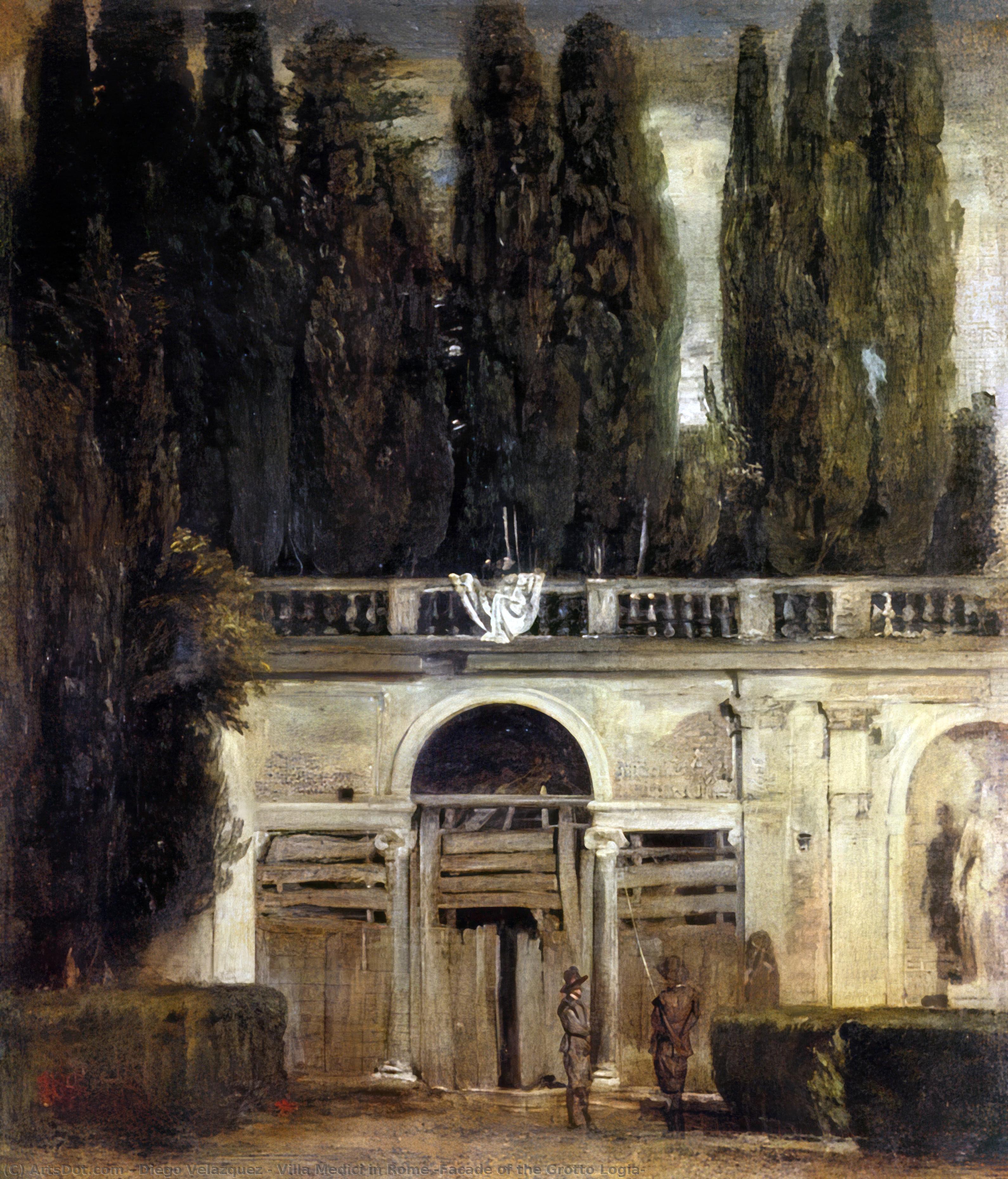 Villa Medici In Rome (facade Of The Grotto Logia) — Diego Velázquez