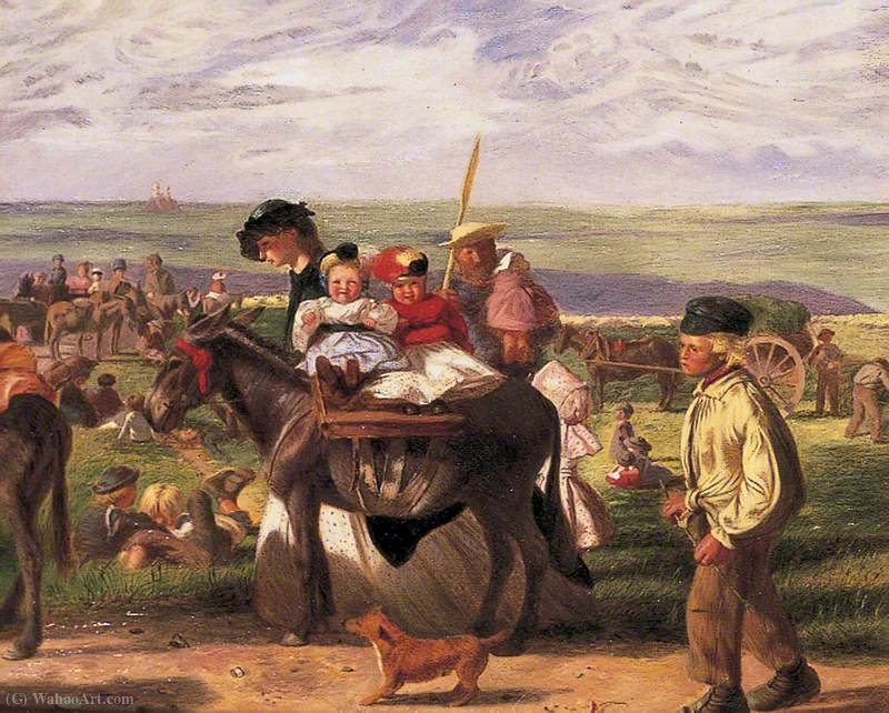 At The Seaside, Pegwell Bay, Near Ramsgate, Kent — Arthur Boyd Houghton