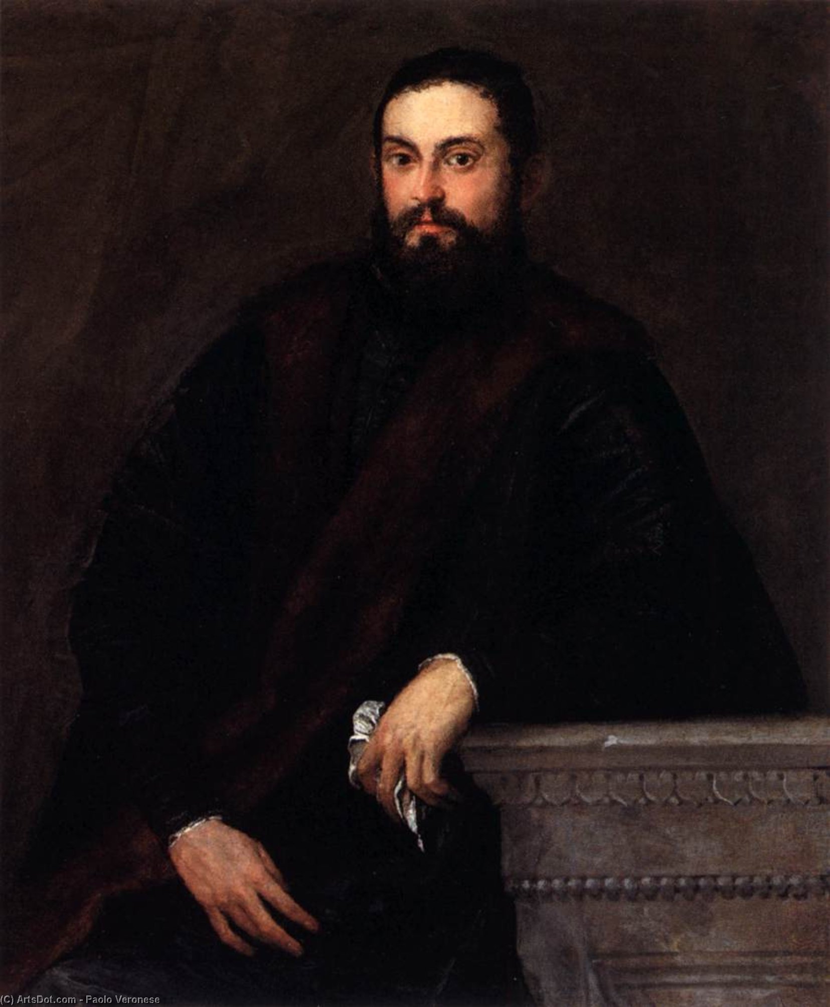 Gentleman In Black — Paolo Veronese