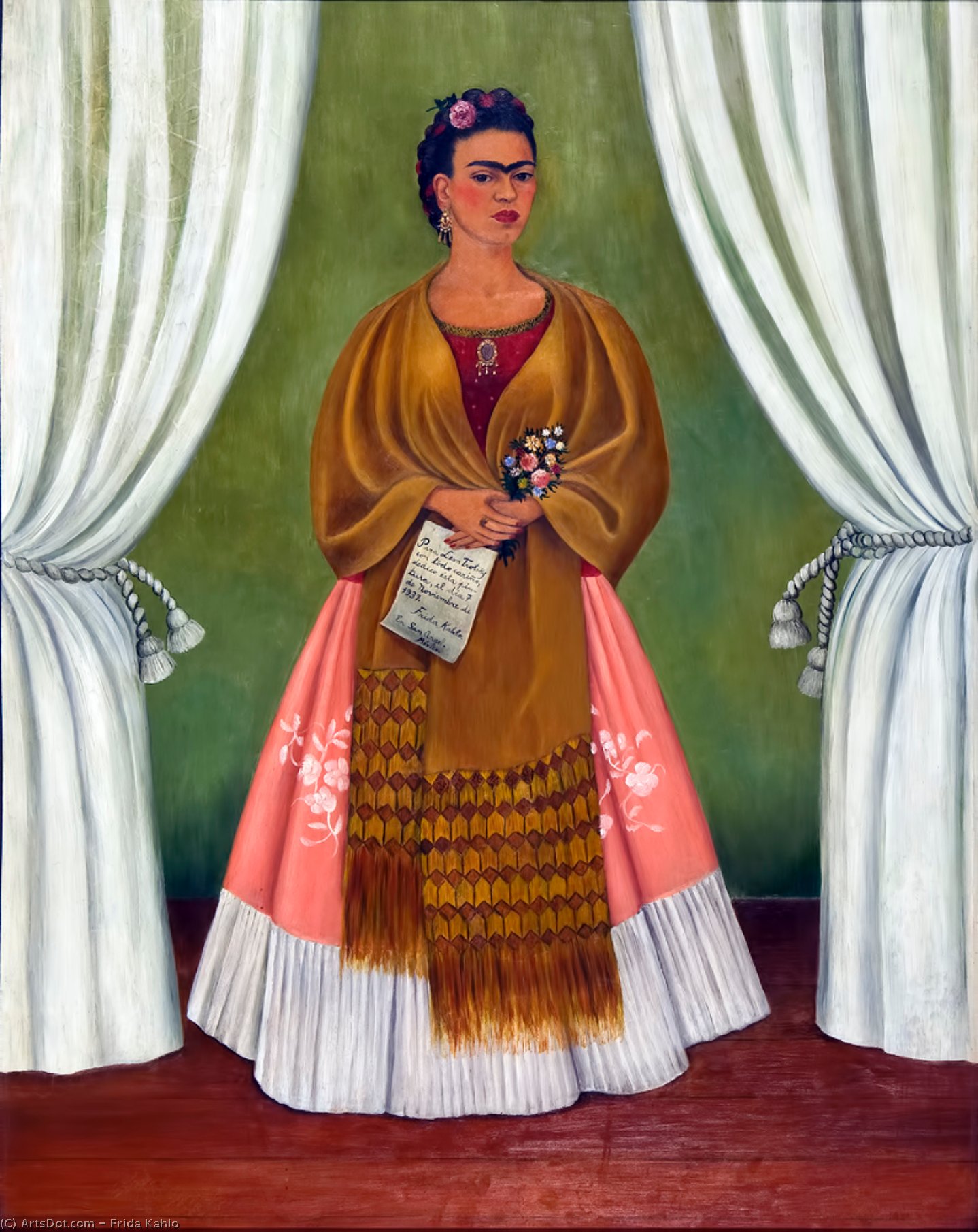 Selbstporträt (dedicato A Leon Trotsky) — Frida Kahlo