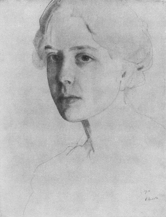 Portrait Of S. Zvantseva — Konstantin Andreevic Somov