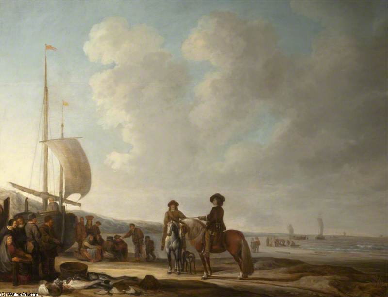 The Beach At Katwijk, South Holland, Netherlands — Jacob Esselens