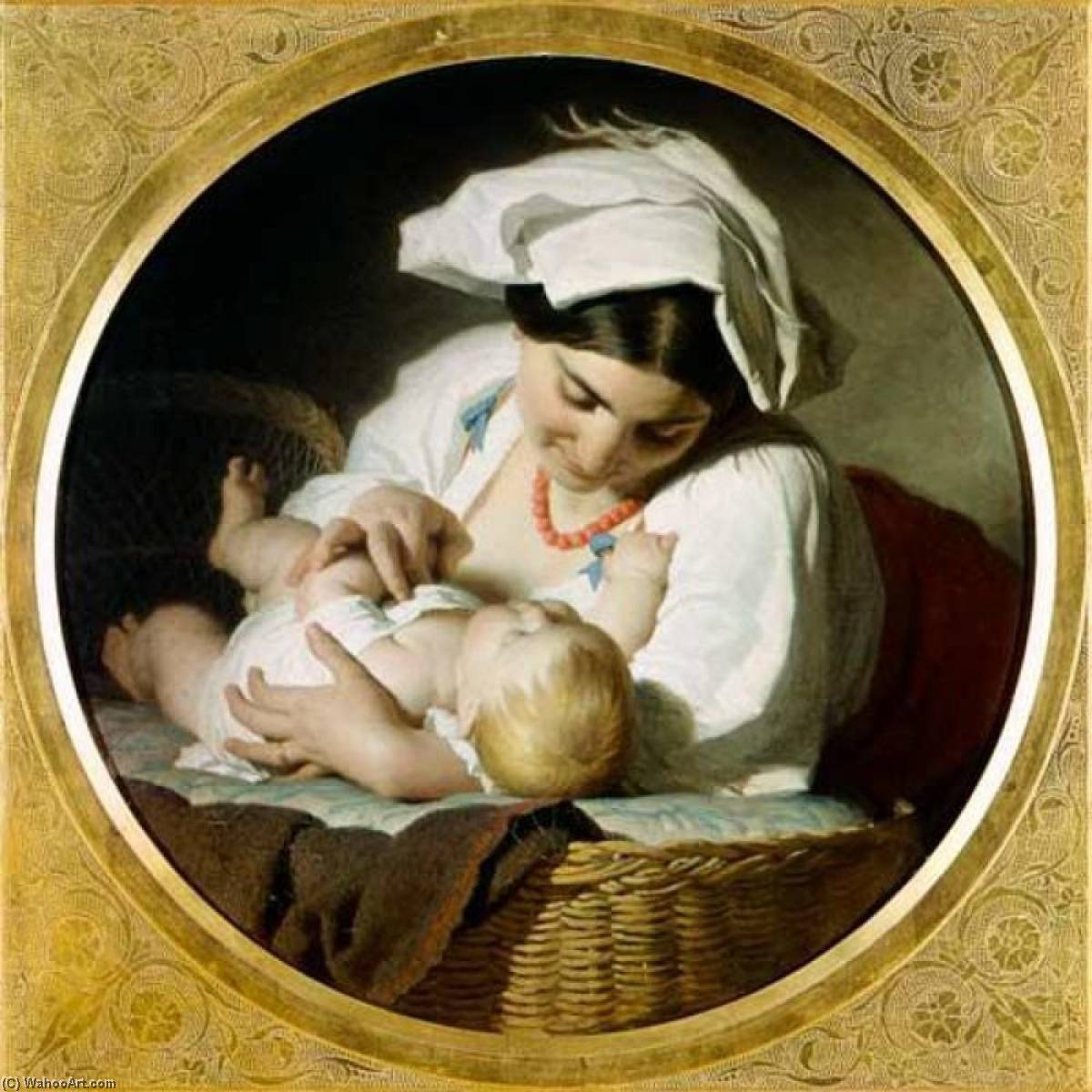 Motherhood — Alfred Jacques Van Muyden