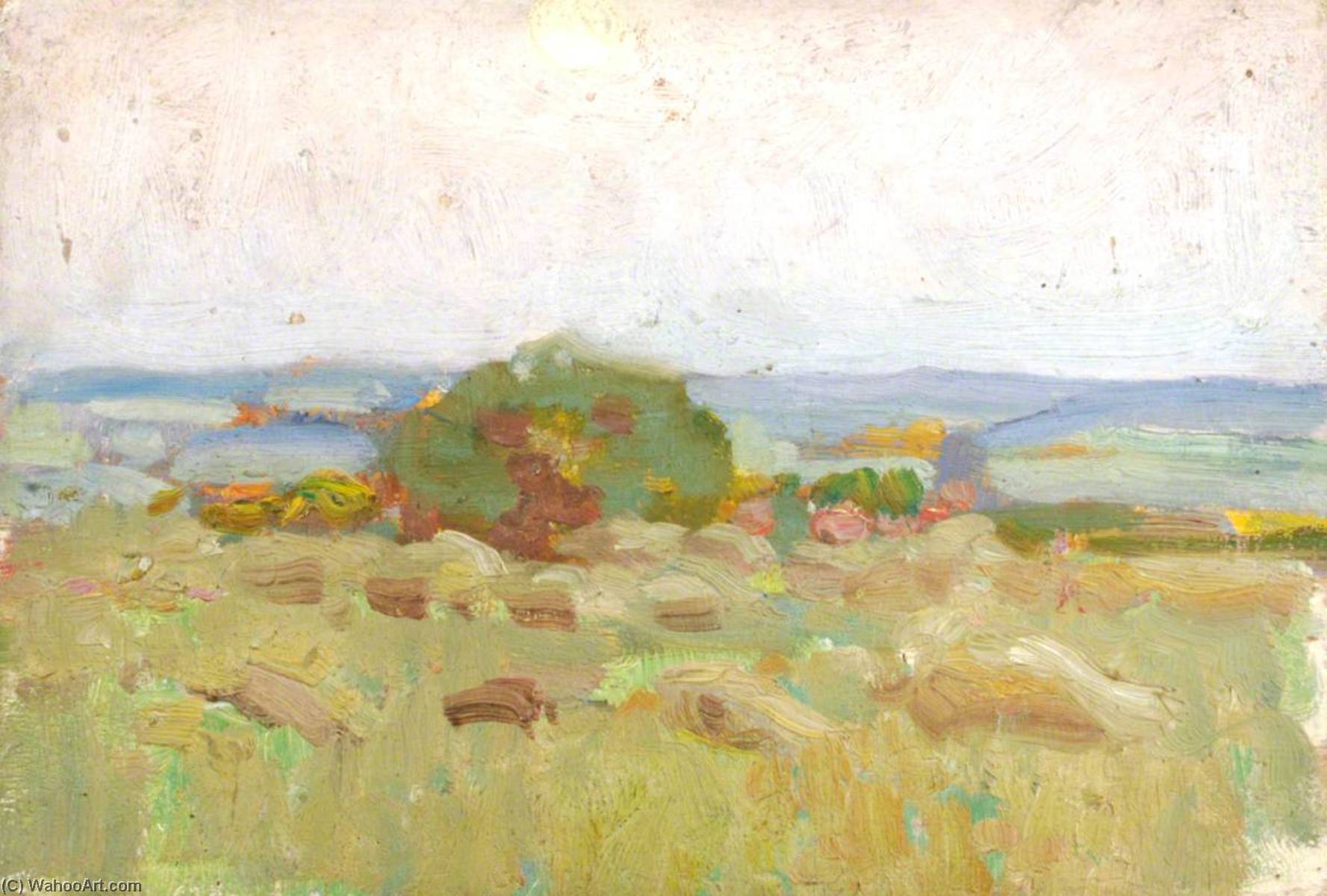 Sun Over Downland (recto) — Benjamin Haughton