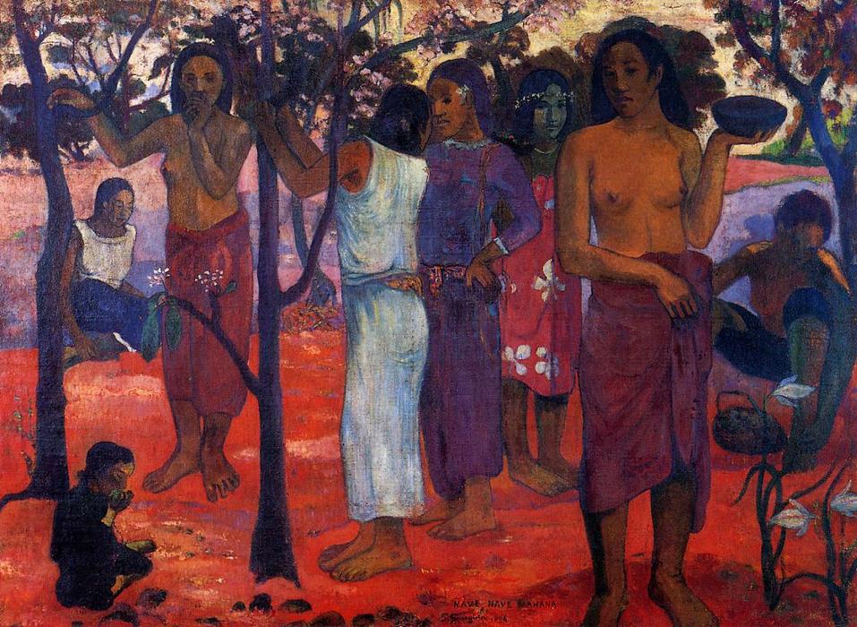 Nave Nave Mahana (also Known As Delightful Day) — Eugène Henri Paul Gauguin