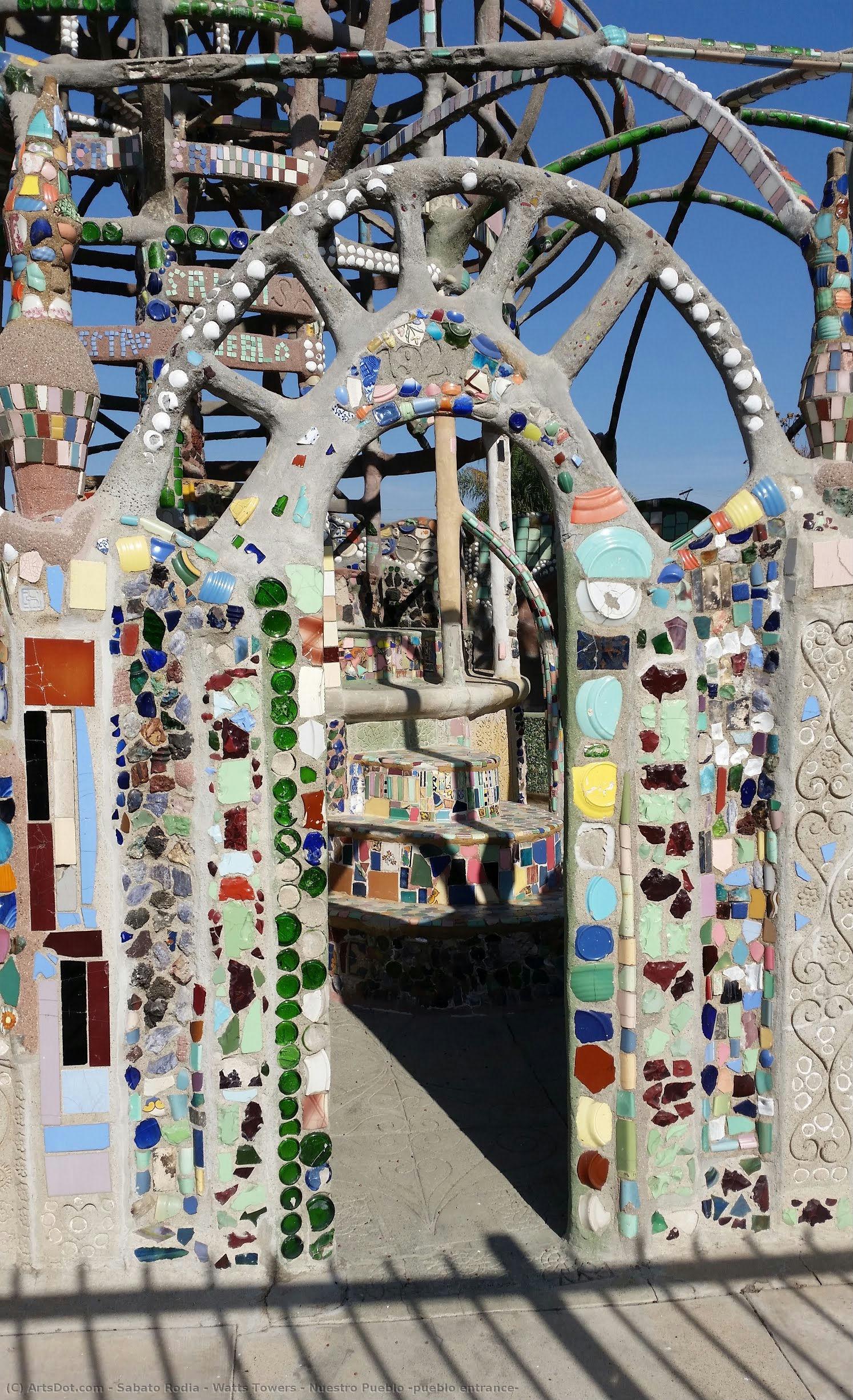 Watts Towers / Nuestro Pueblo (pueblo Entrance) — Sabato Rodia