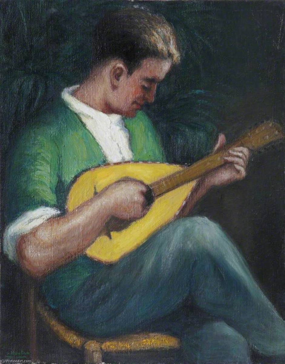 Man Playing A Lute — Жорж Ван Хаутен