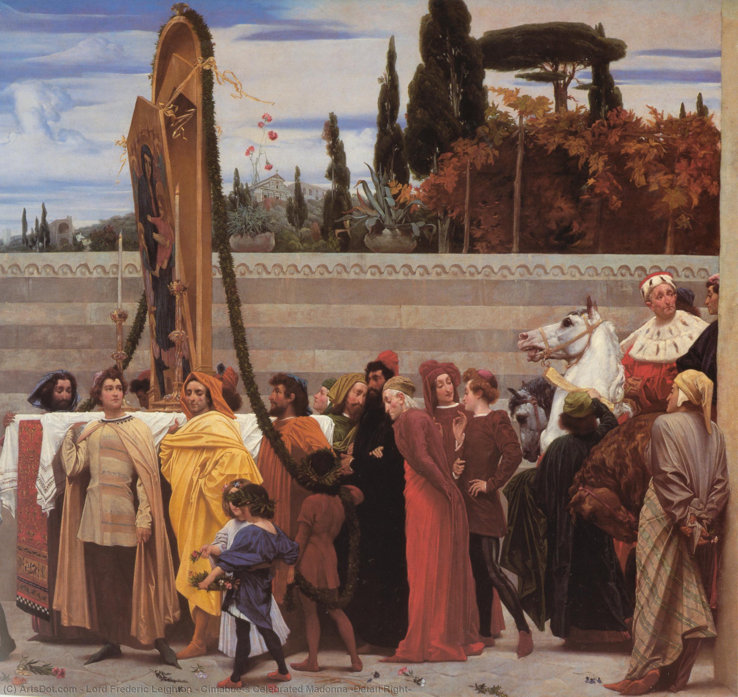 Cimabue's Celebrated Madonna (detail Right) — Sir Frederic Lord Leighton