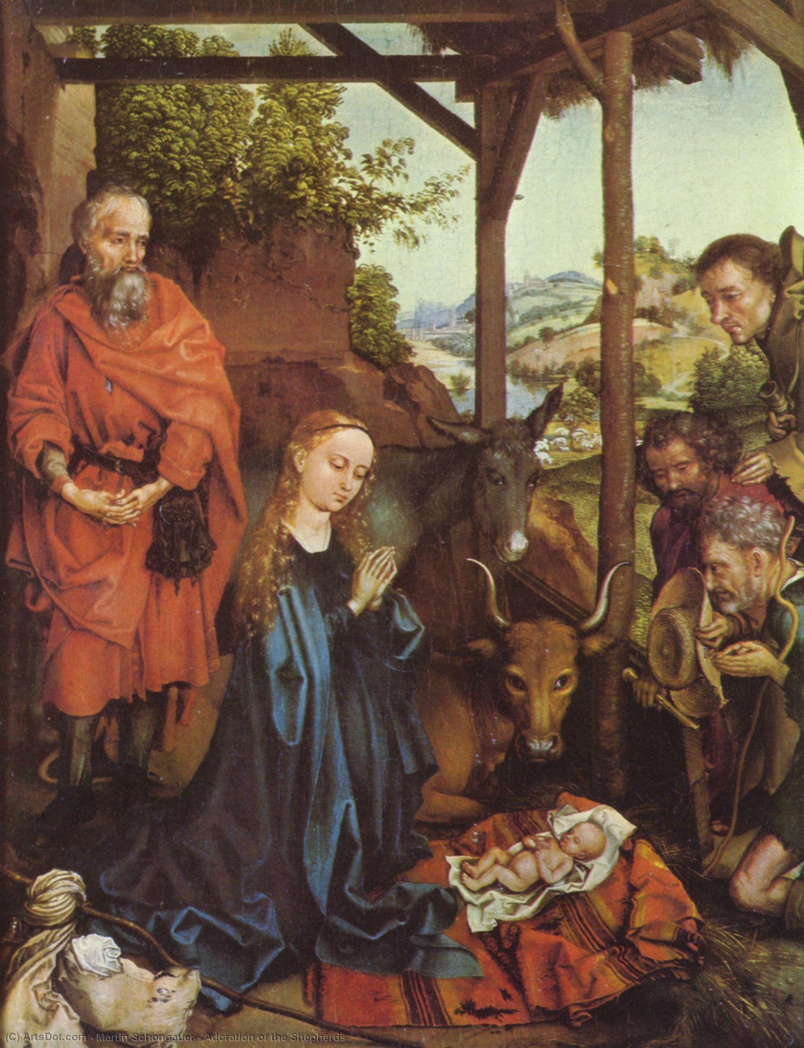 Adoration Of The Shepherds — Martin Schongauer