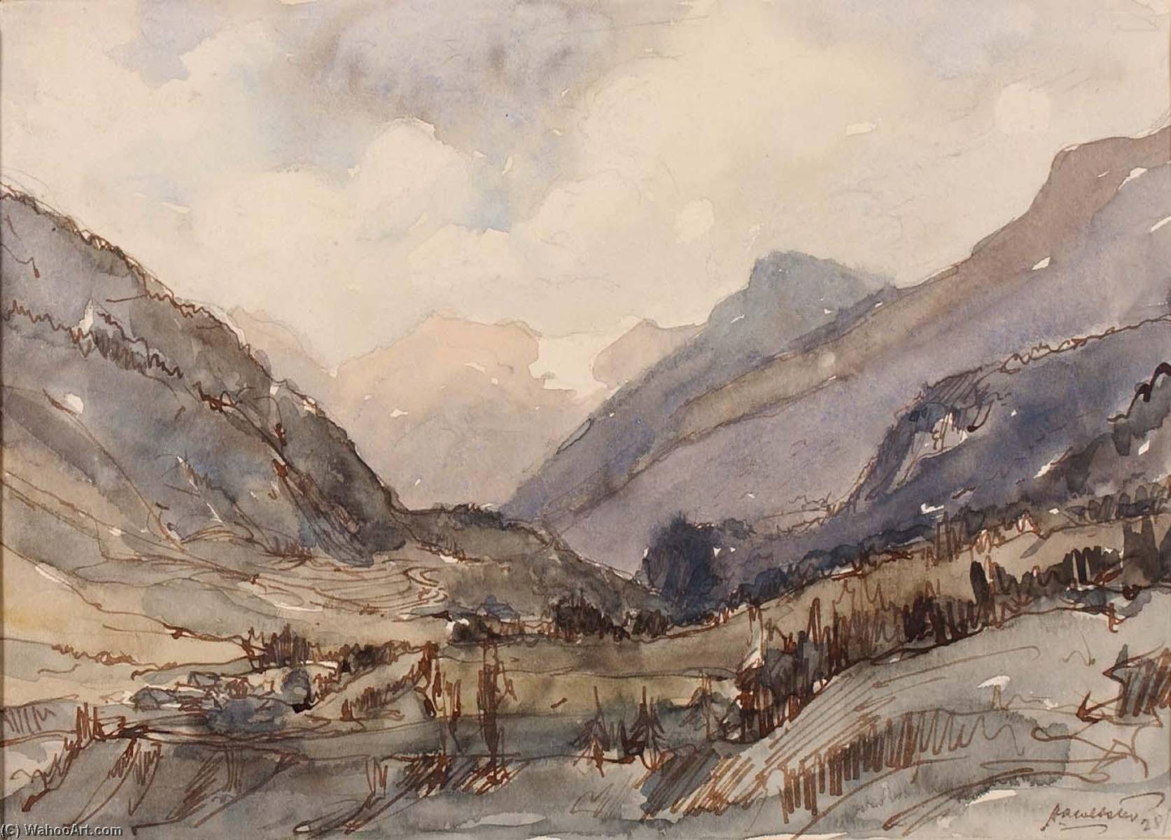 Vallee De L'arc A Lanslebourg — Herman Armour Webster
