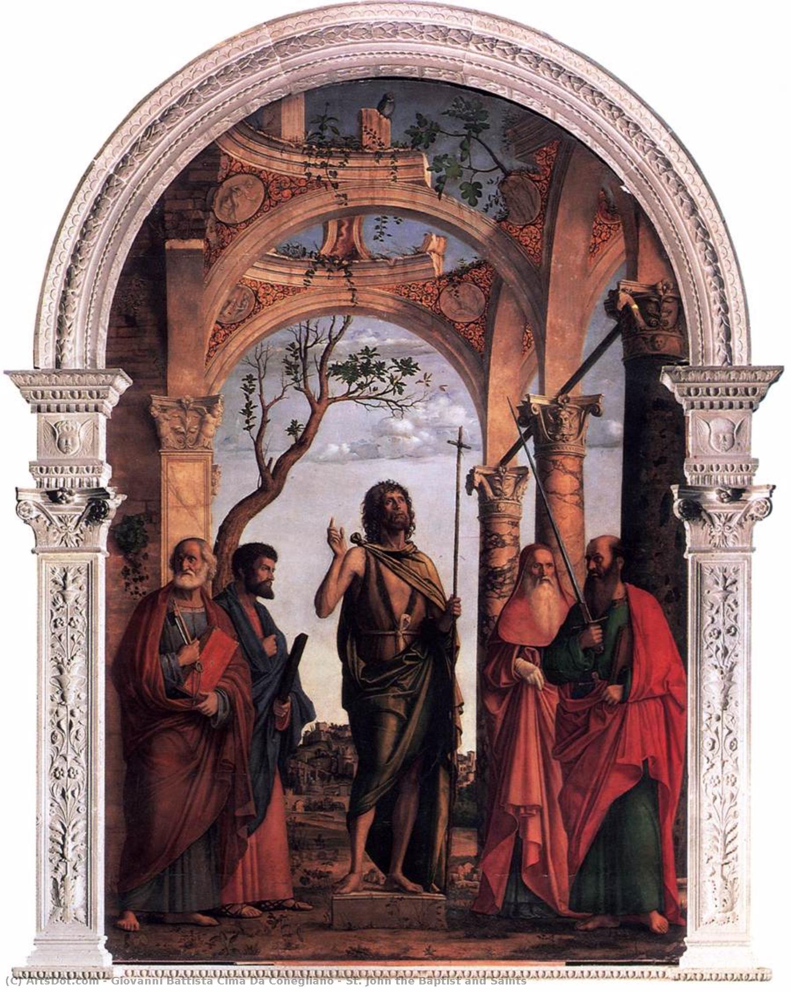 St. John The Baptist And Saints — Giovanni Battista Cima Da Conegliano