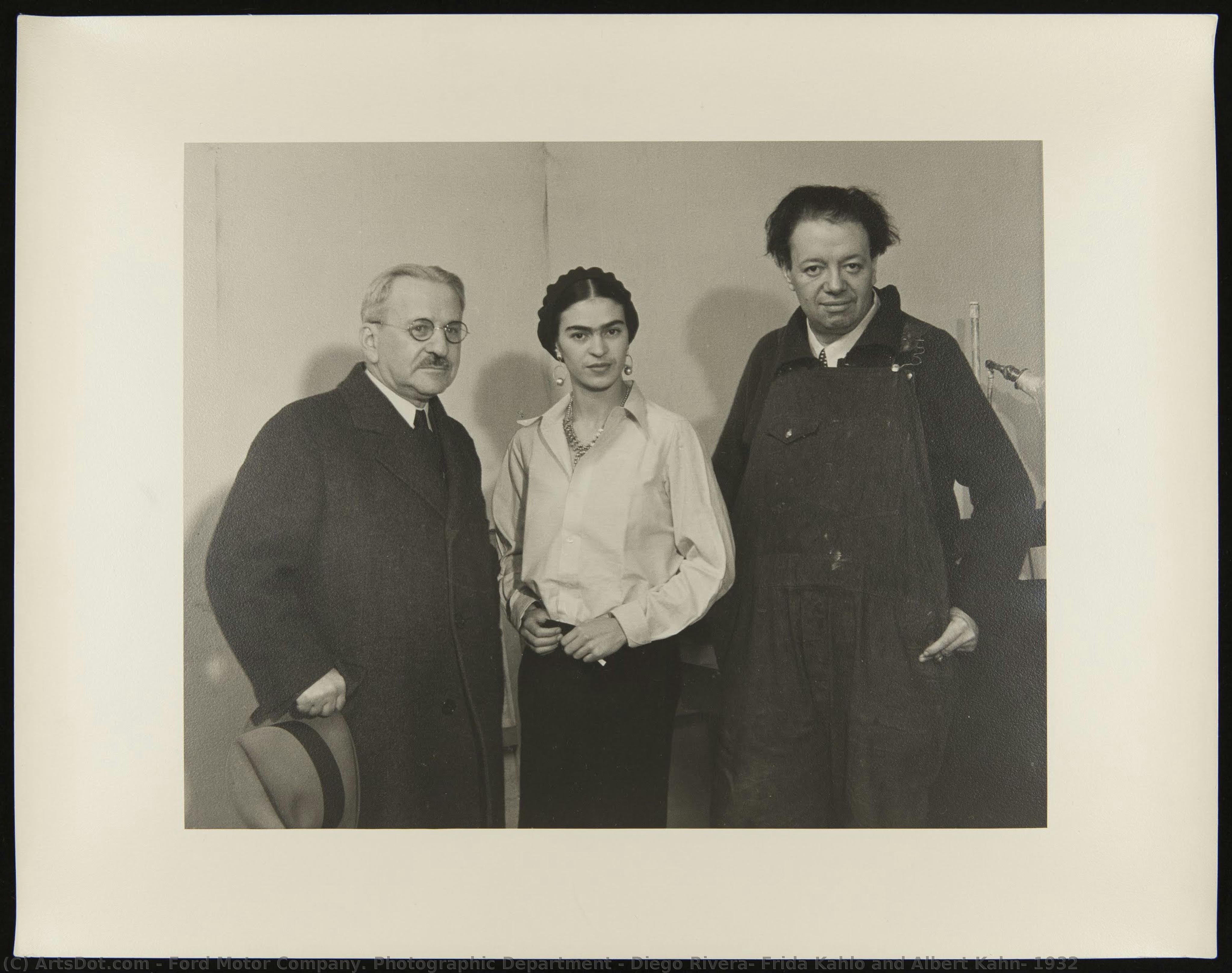 Diego Rivera, Frida Kahlo And Albert Kahn, 1932 — Ford Motor Company. Photographic Department