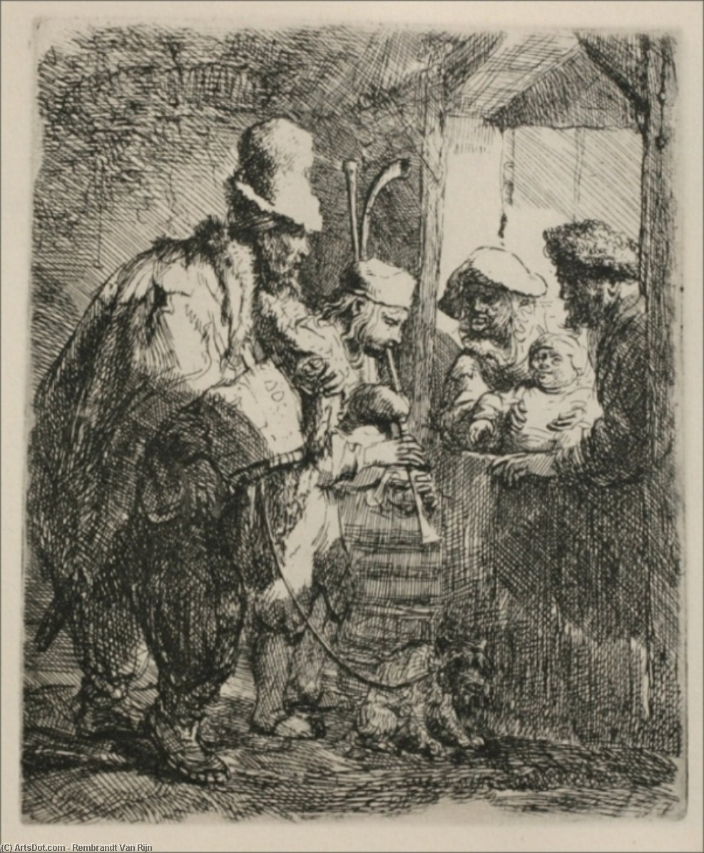 The Travelling Musicians — Rembrandt Van Rijn