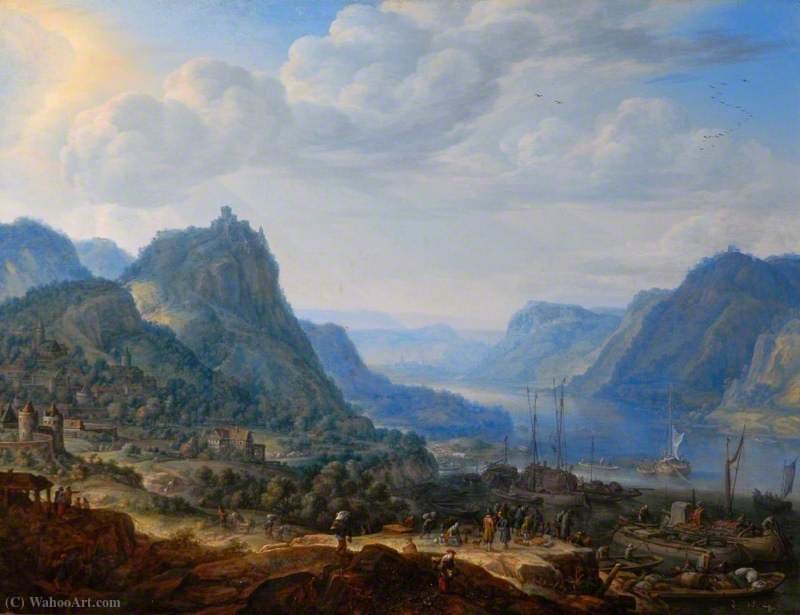 View On The Rhine — Herman Saftleven