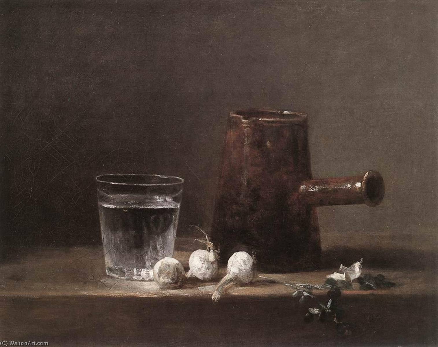 Water Glass And Jug — Jean-baptiste-siméon Chardin