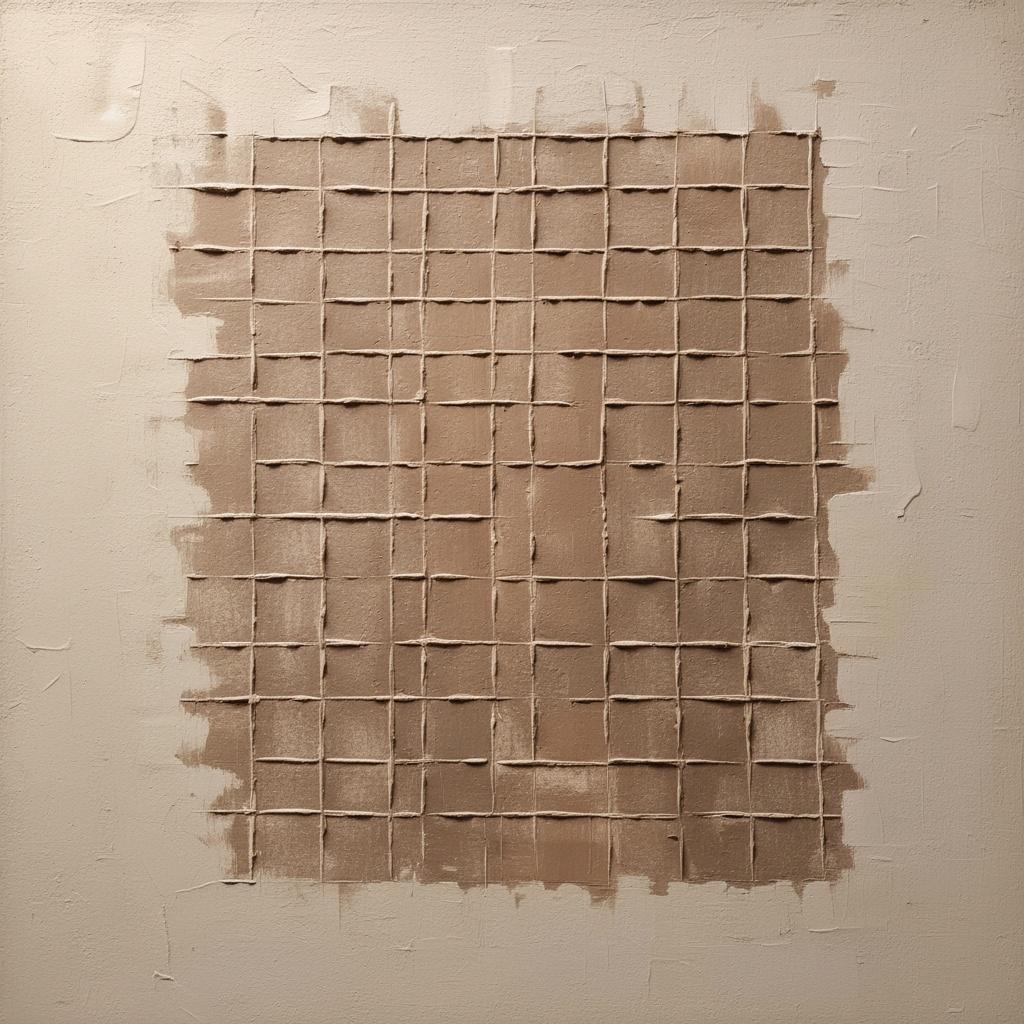 Monolithic Earth: A Meditative Study In Textured Umber And Sculptural Relief — David Moreau
